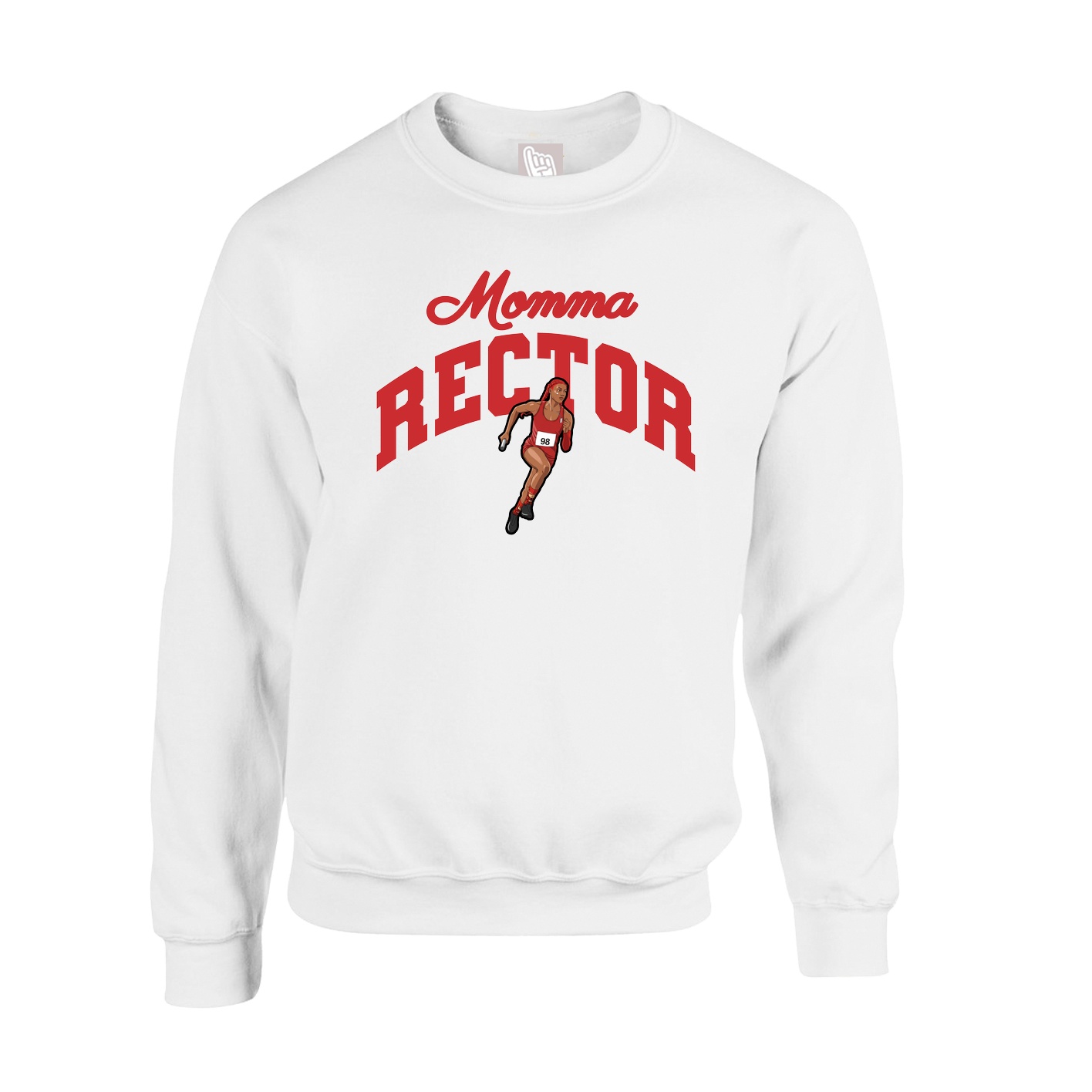 Fleece Crew — Mothers Day Arch in White