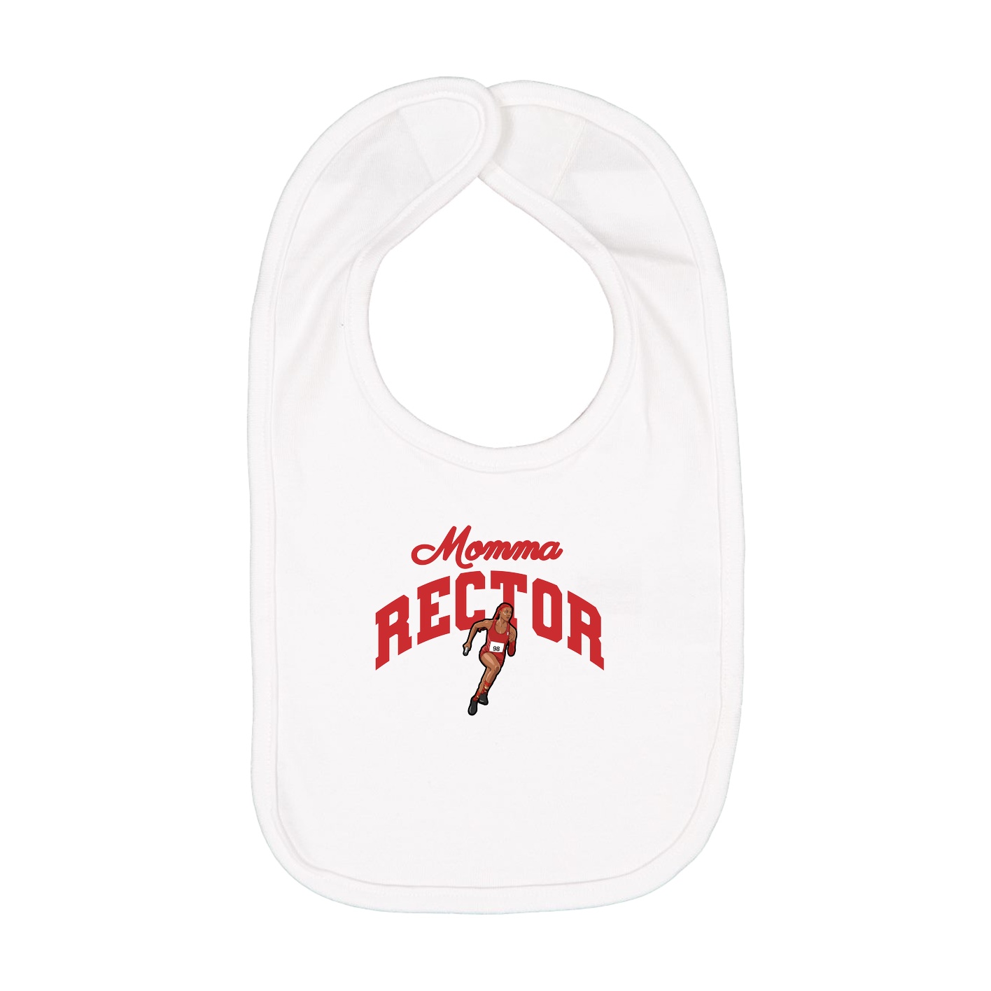 Infant Bib — Mothers Day Arch in White