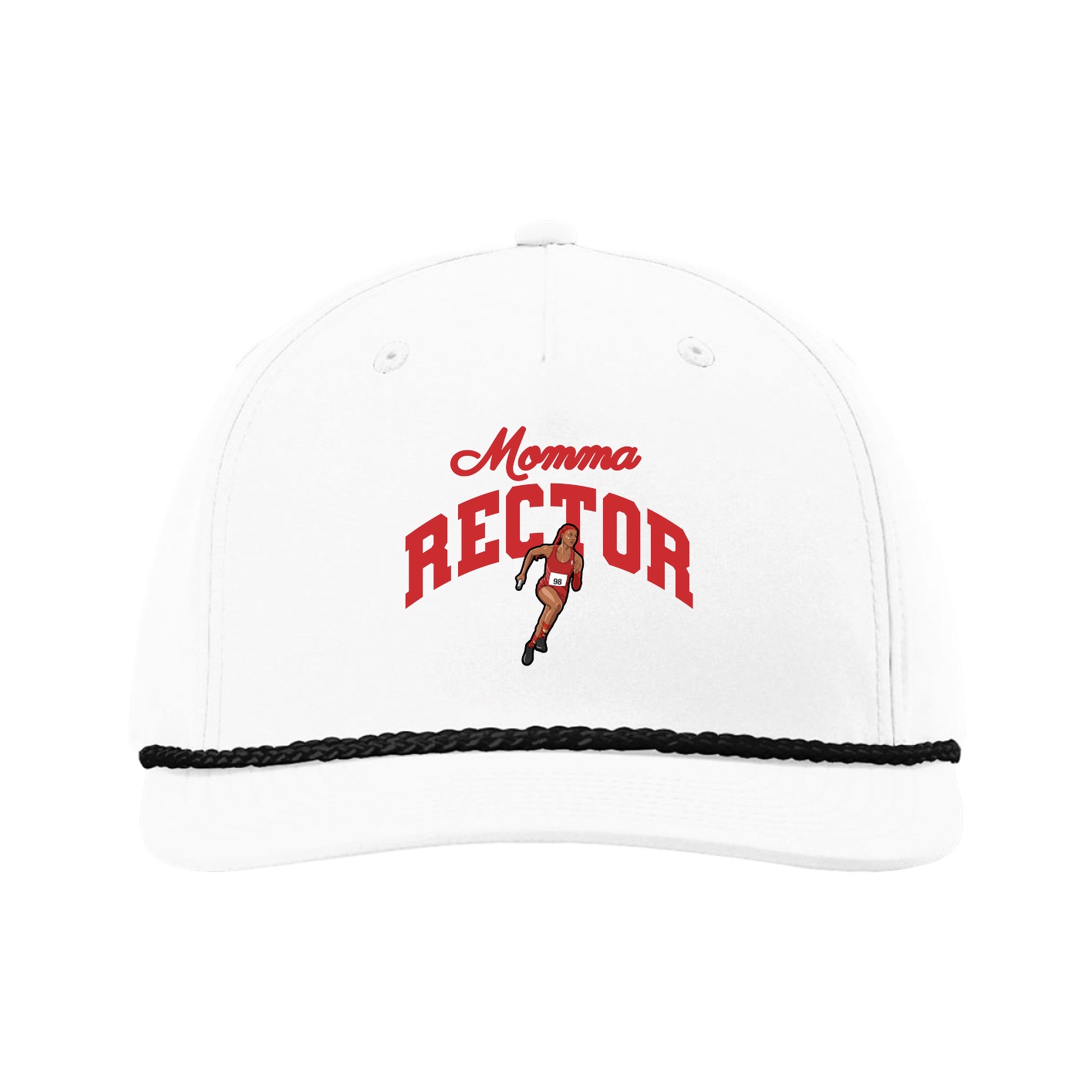 Five-Panel Classic Rope Cap — Mothers Day Arch in White