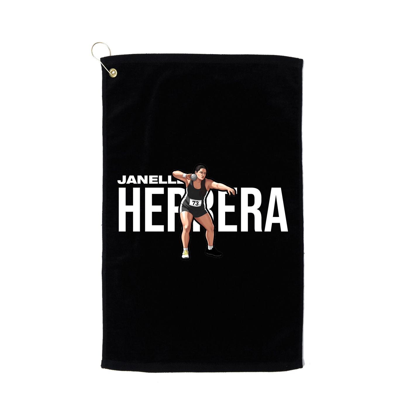 Golf Towel — Player Name in Black