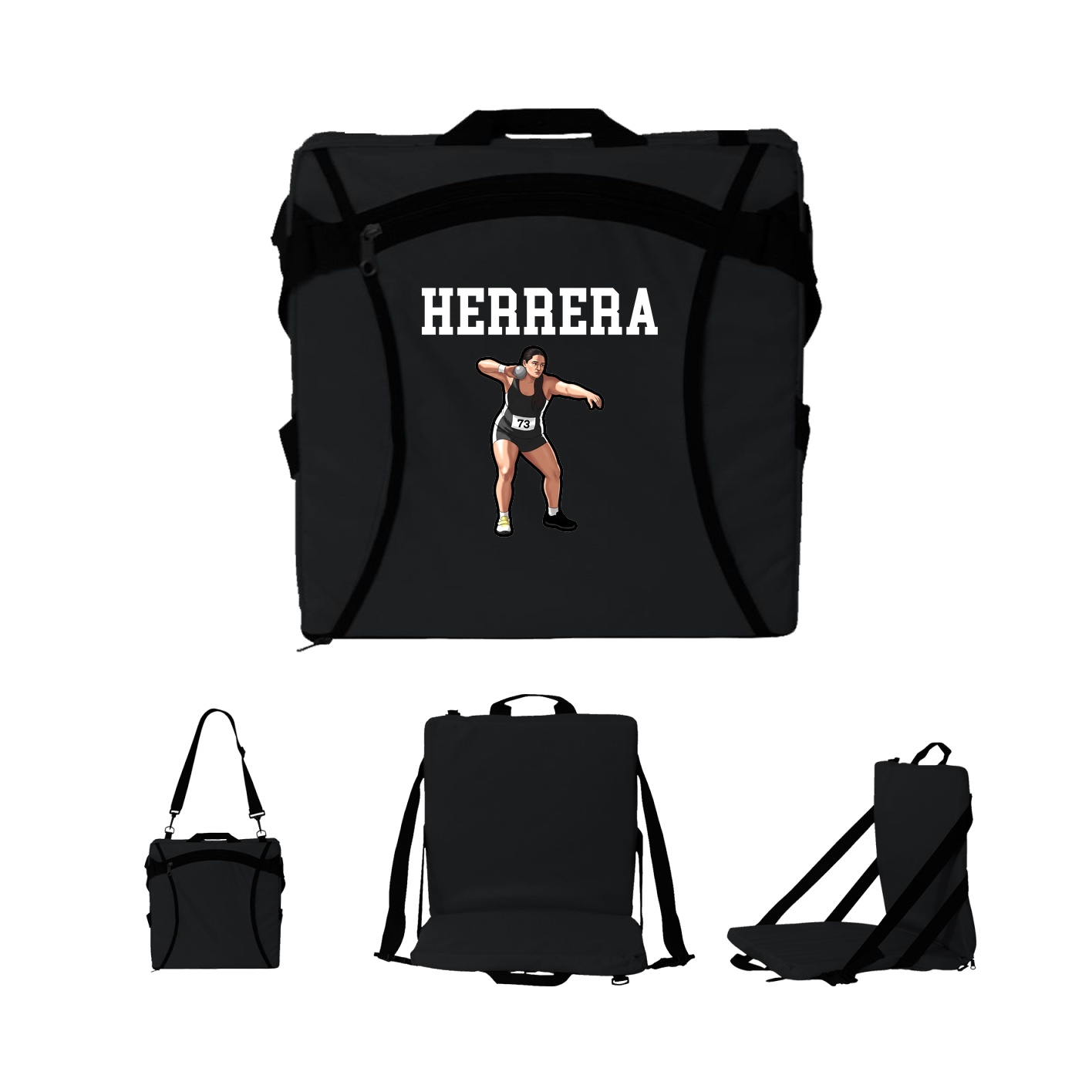 Folding Stadium Seat — Shirsey in Black