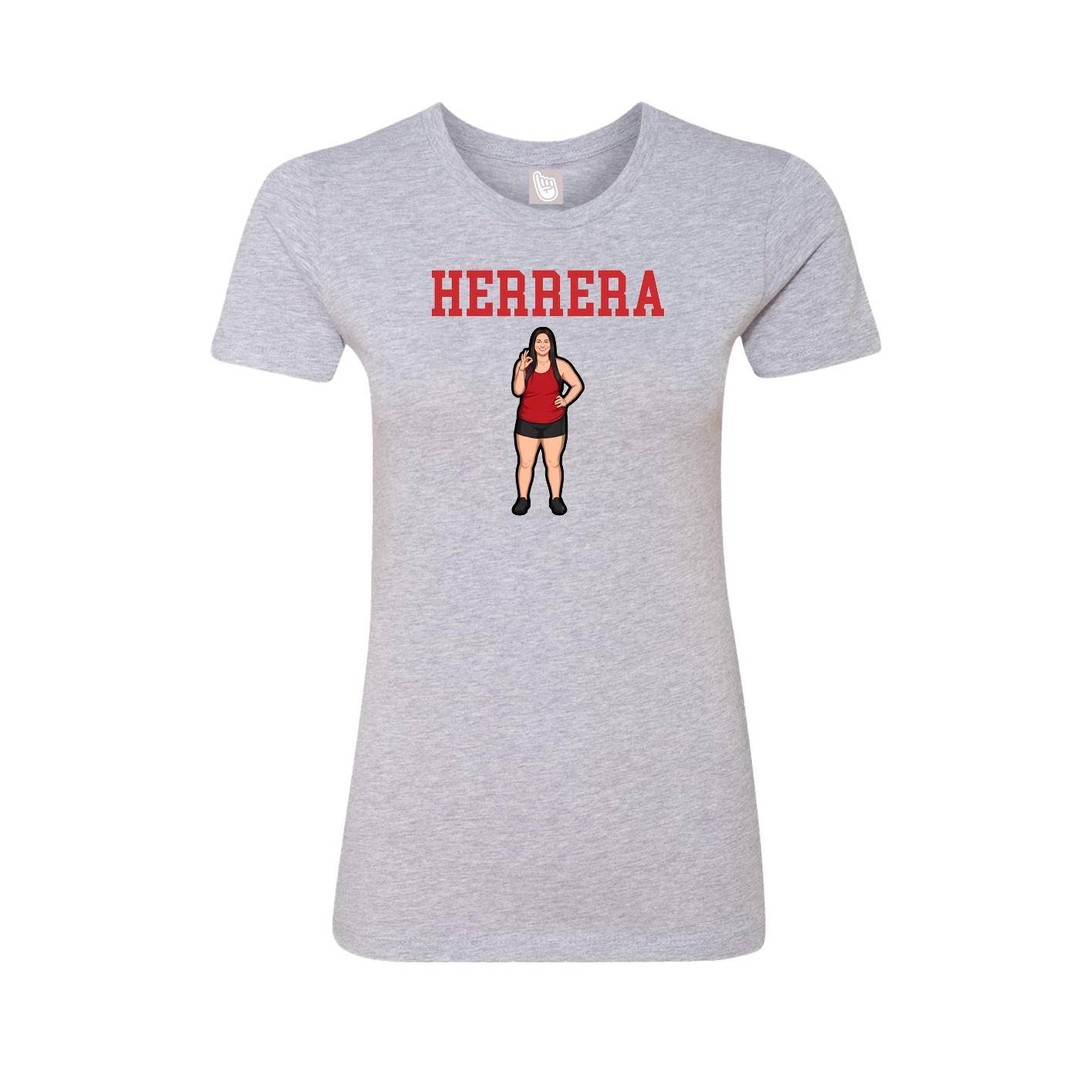 Fitted Women's Tee — Shirsey in Grey