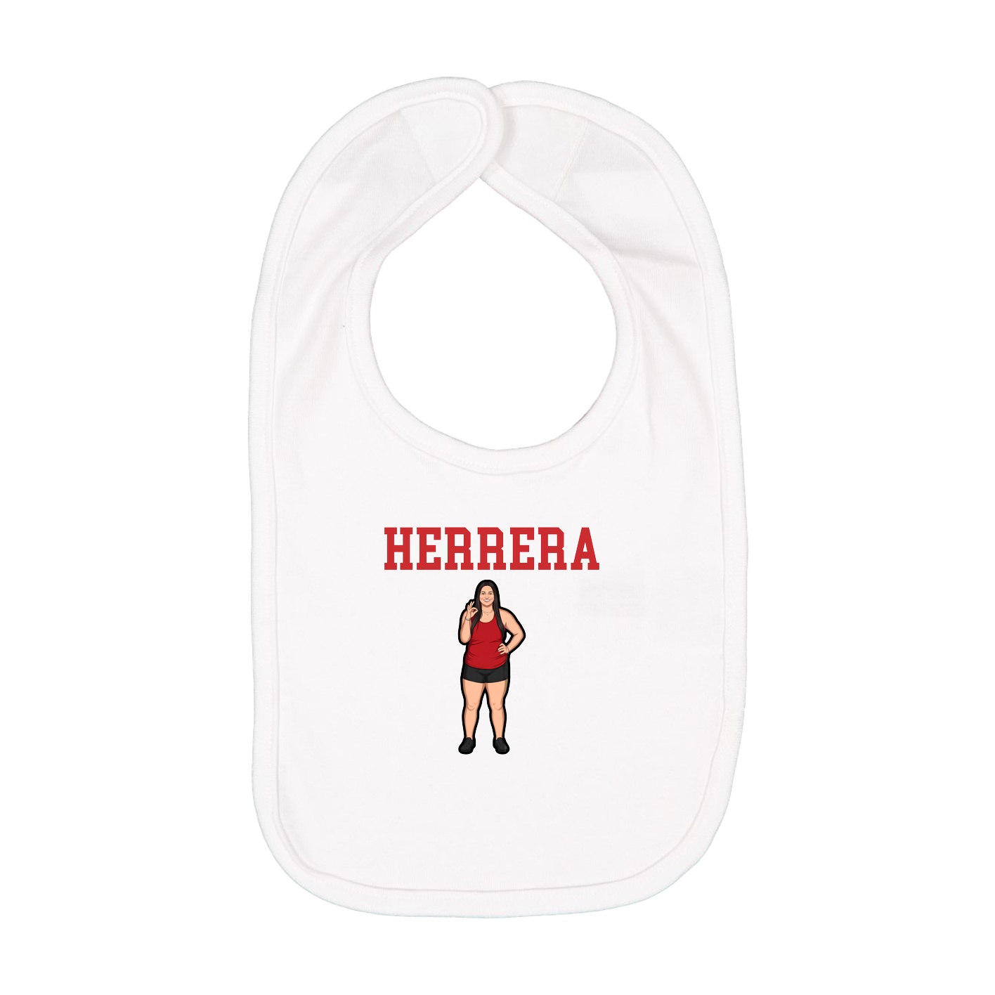 Infant Bib — Shirsey in White