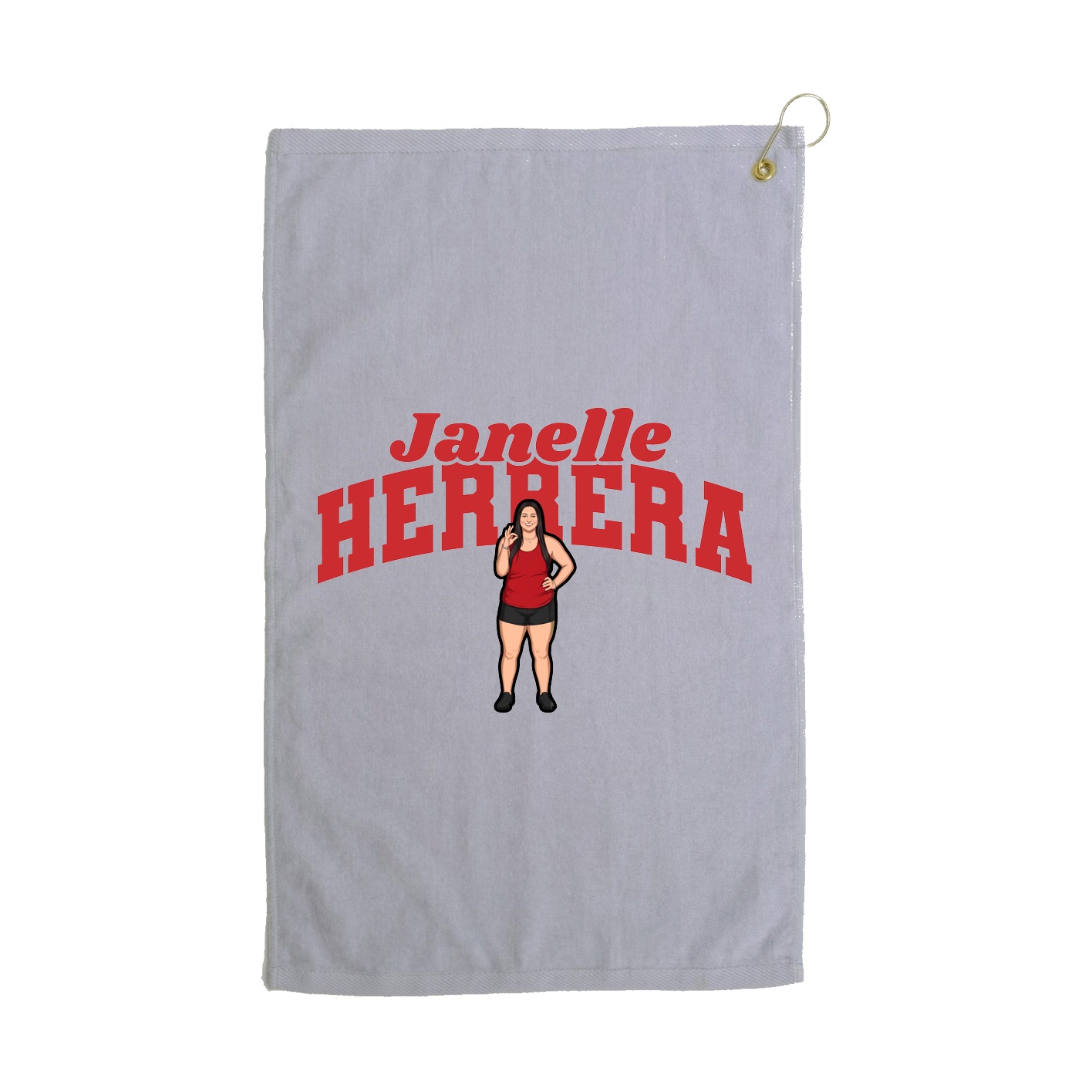 Golf Towel — Signature Arch in Grey