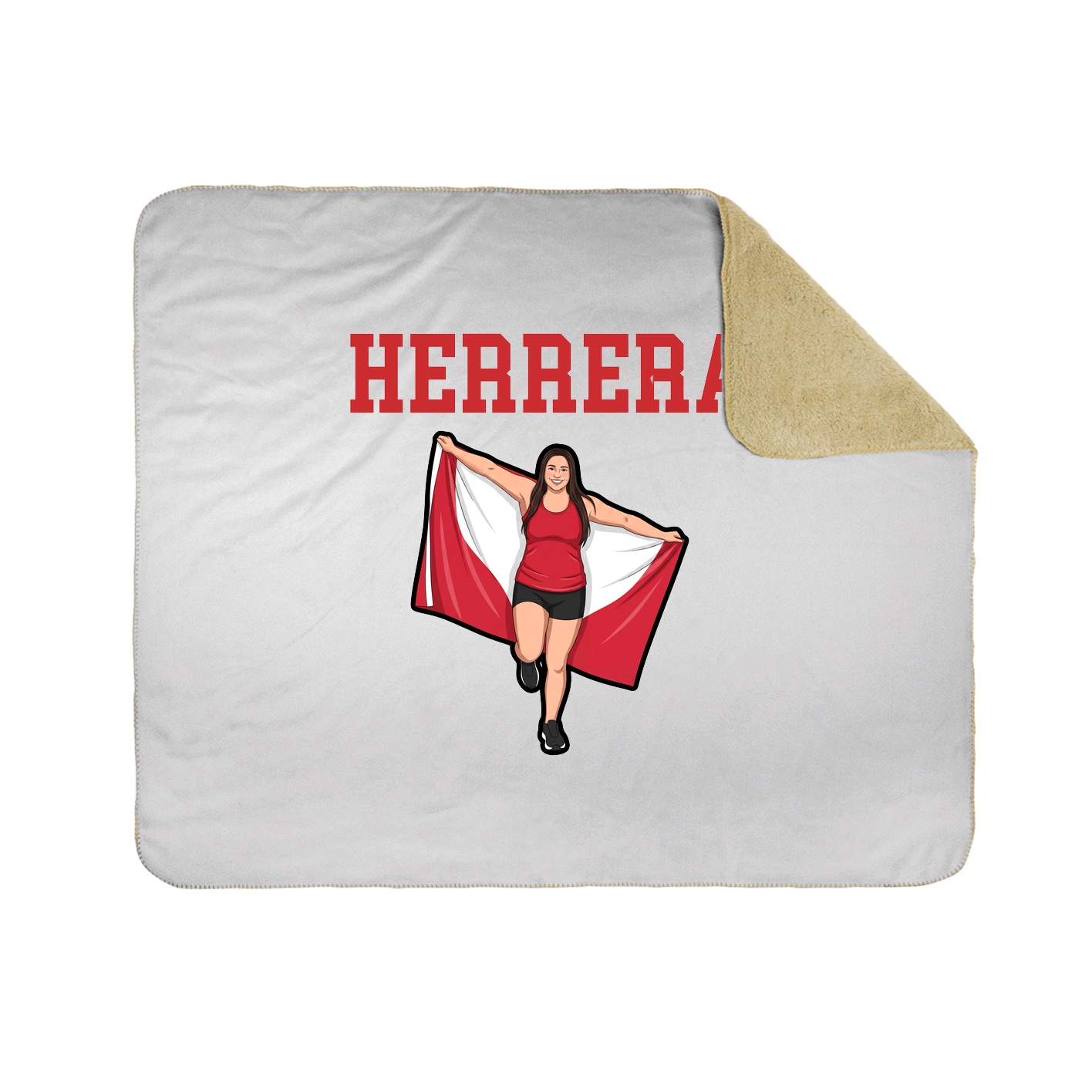 Throw Blanket — Shirsey in White