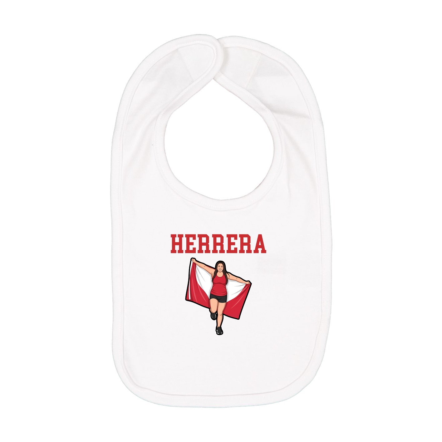 Infant Bib — Shirsey in White