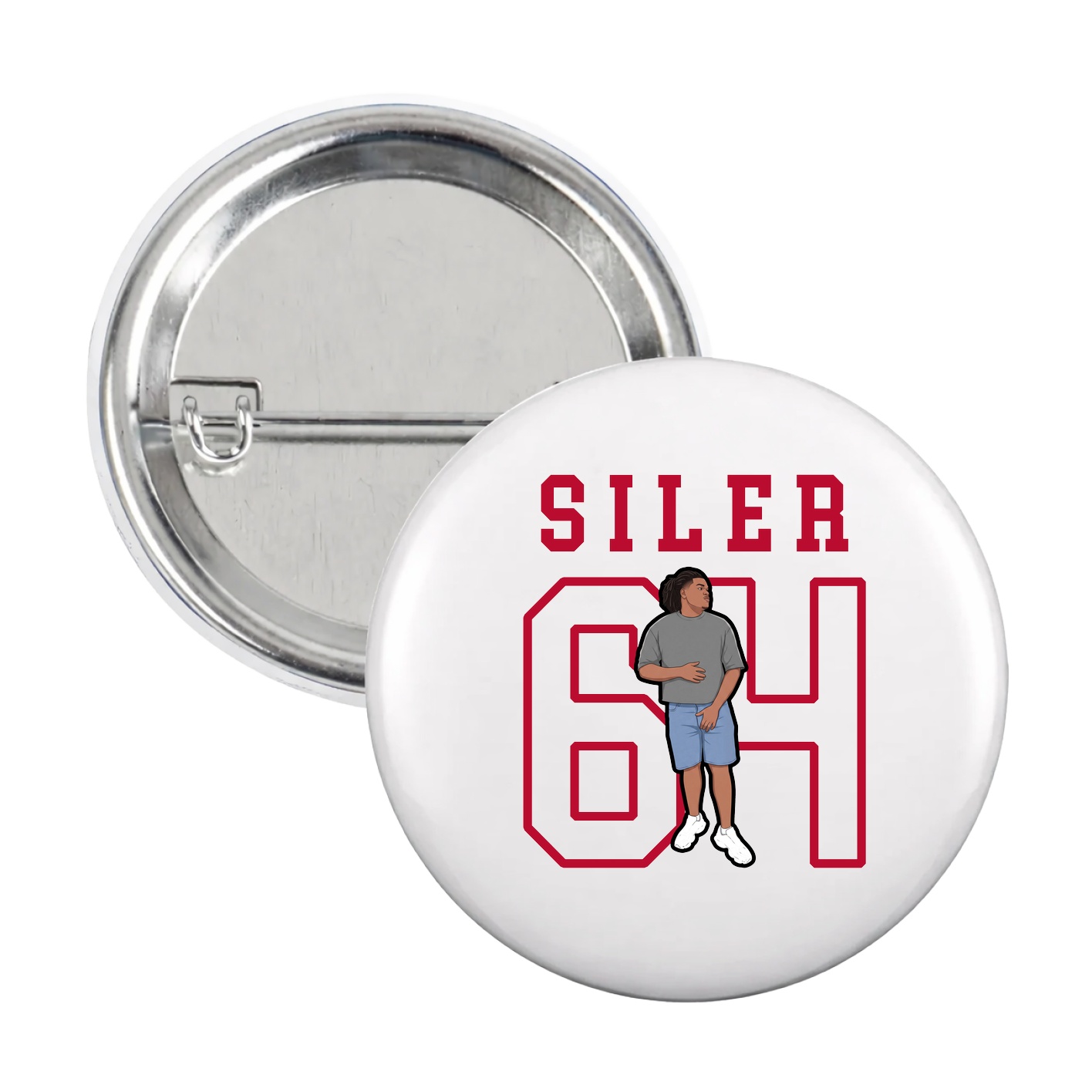 Game Day Button — Shirsey in White