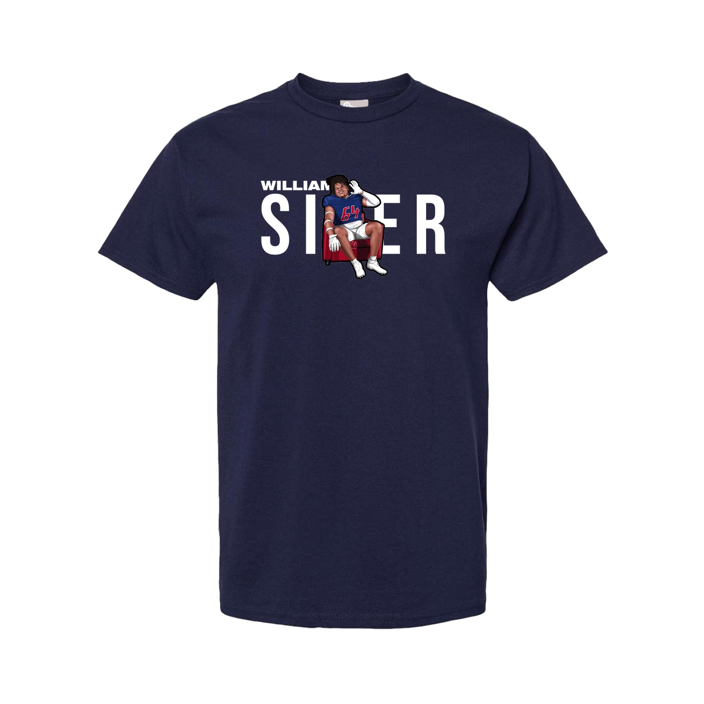Tee — Player Name in Navy