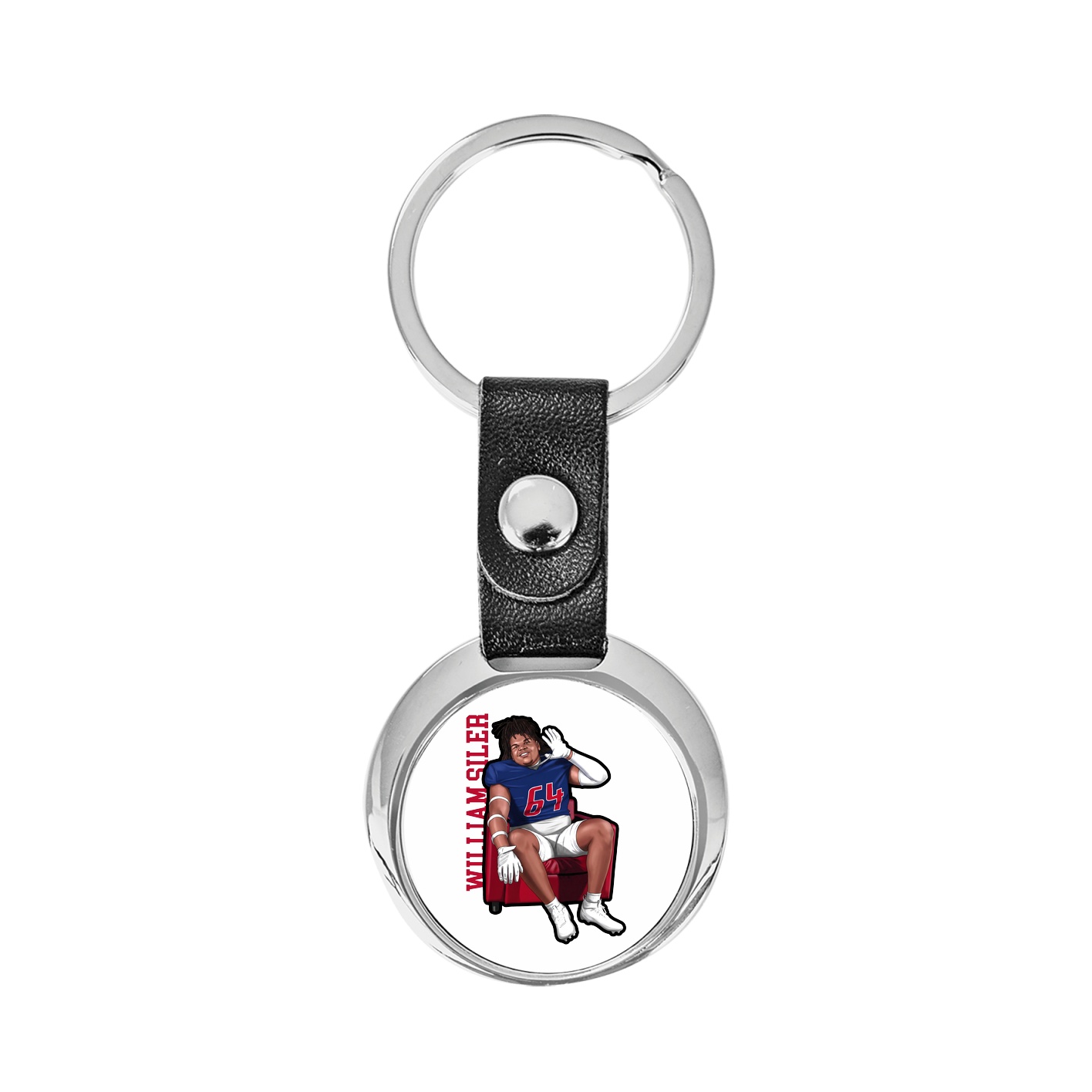 Key Chain — Name Vertical in Classic