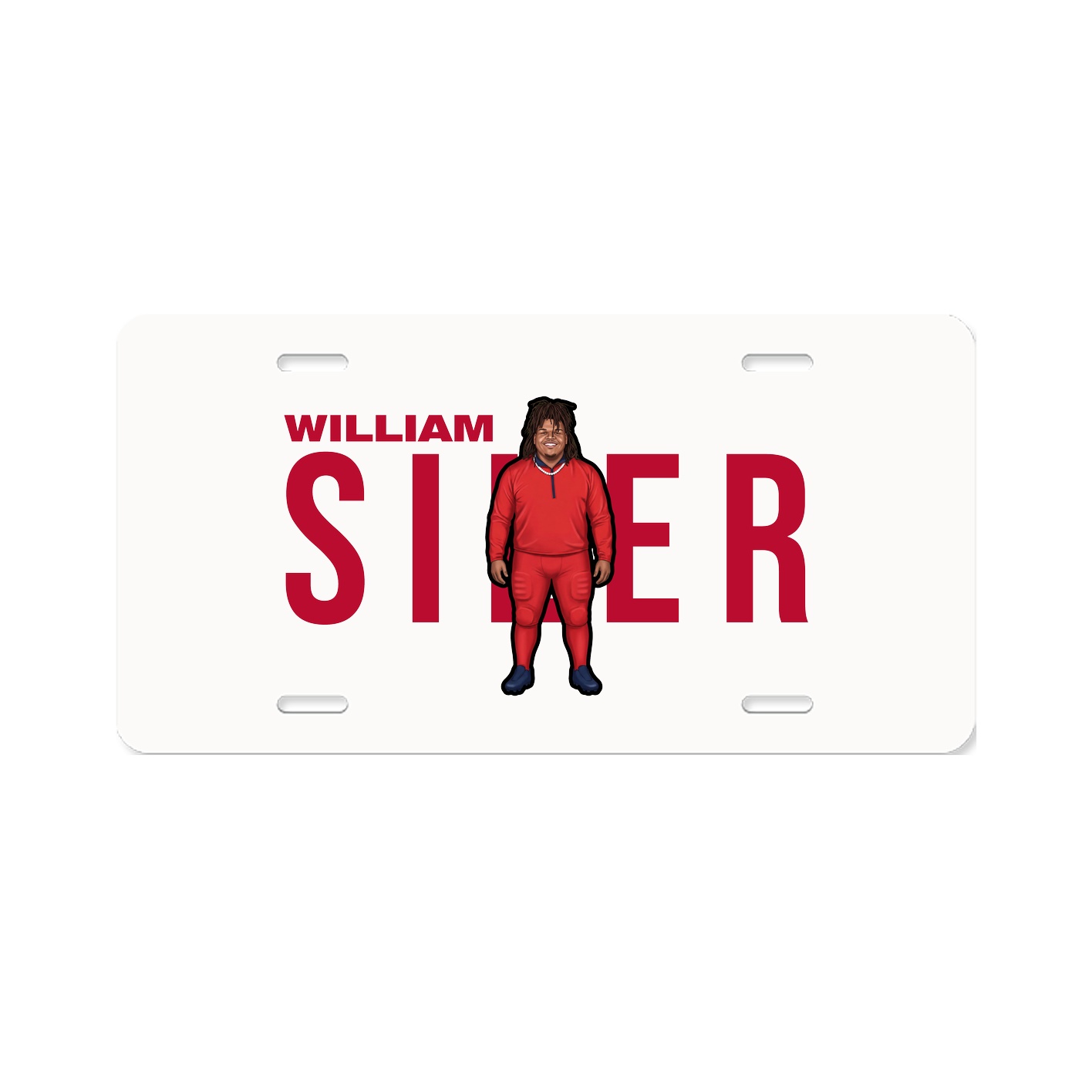 License Plate — Player Name in Classic