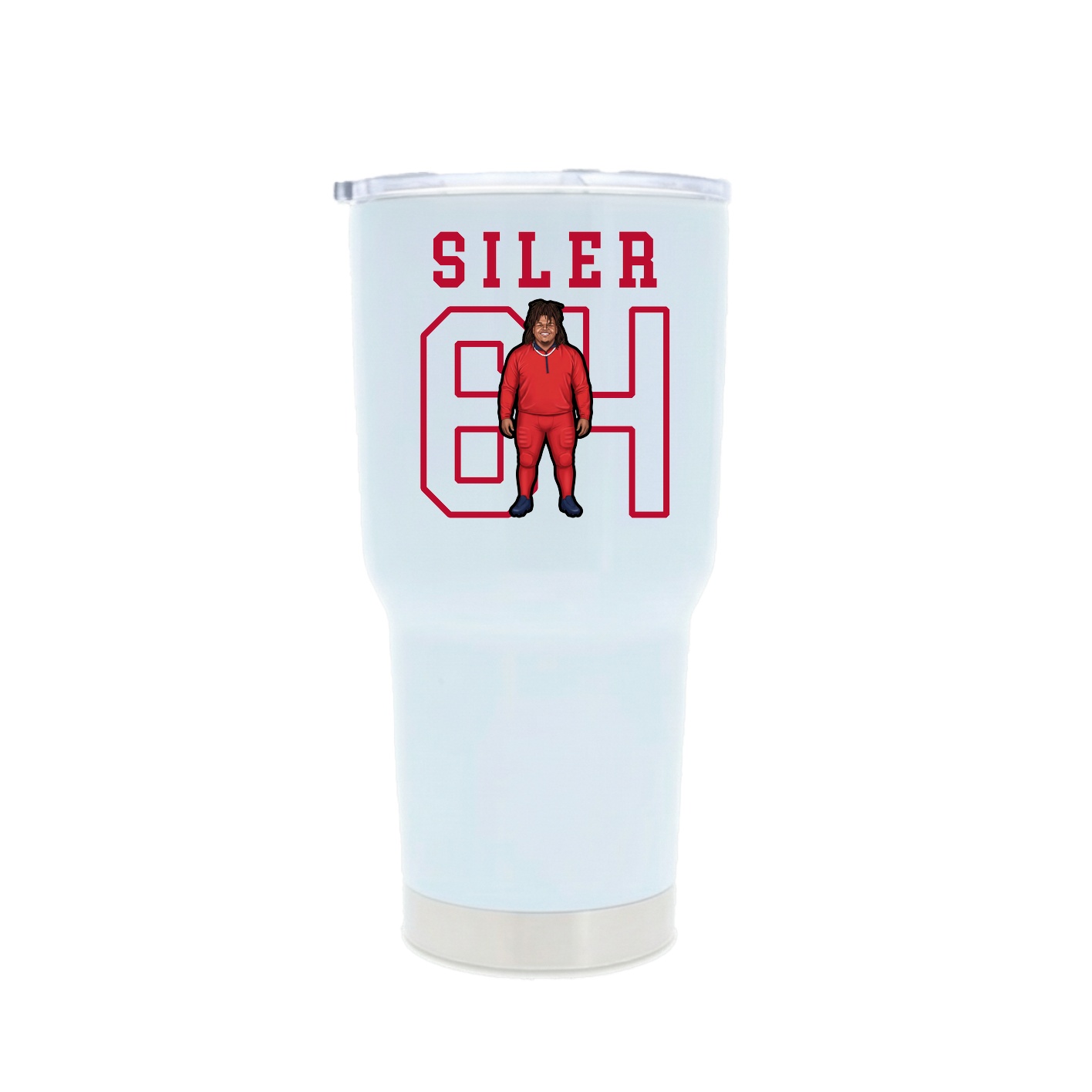 30oz Stainless Steel Tumbler — Shirsey in White