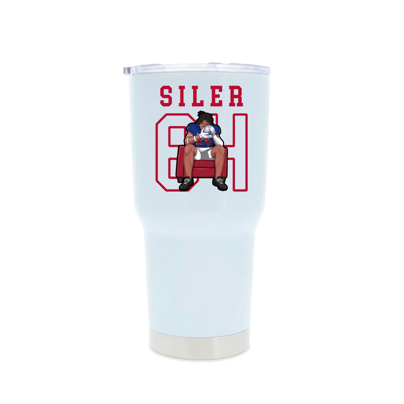 30oz Stainless Steel Tumbler — Shirsey in White
