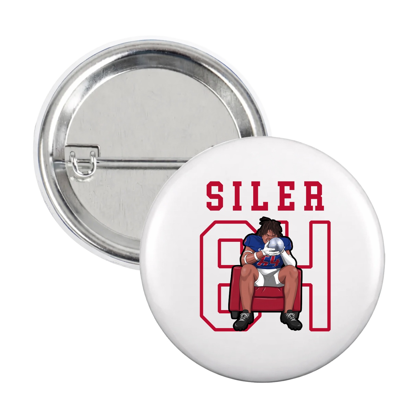 Game Day Button — Shirsey in White