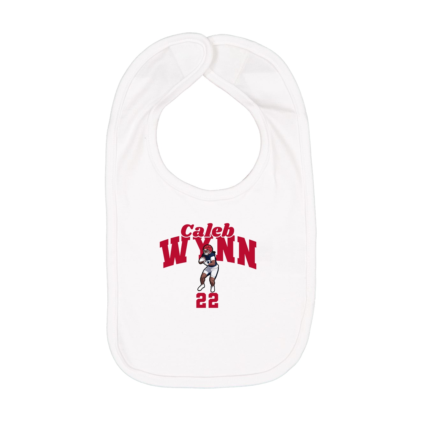 Infant Bib — Signature Arch in White