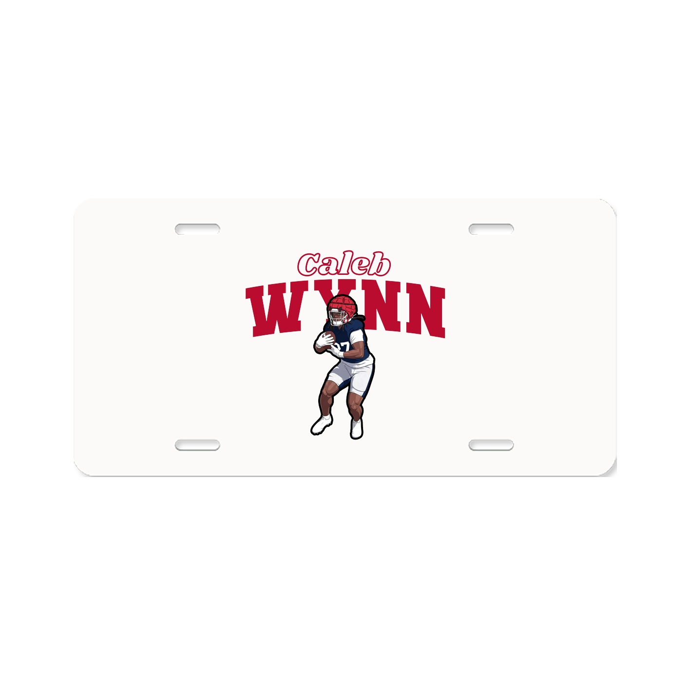License Plate — Name Arch in Classic