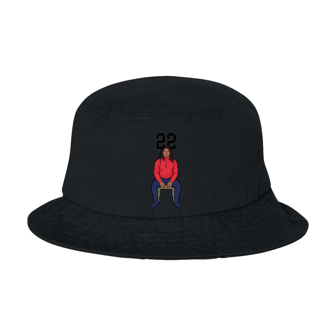 Bucket Cap — Number Top in Black