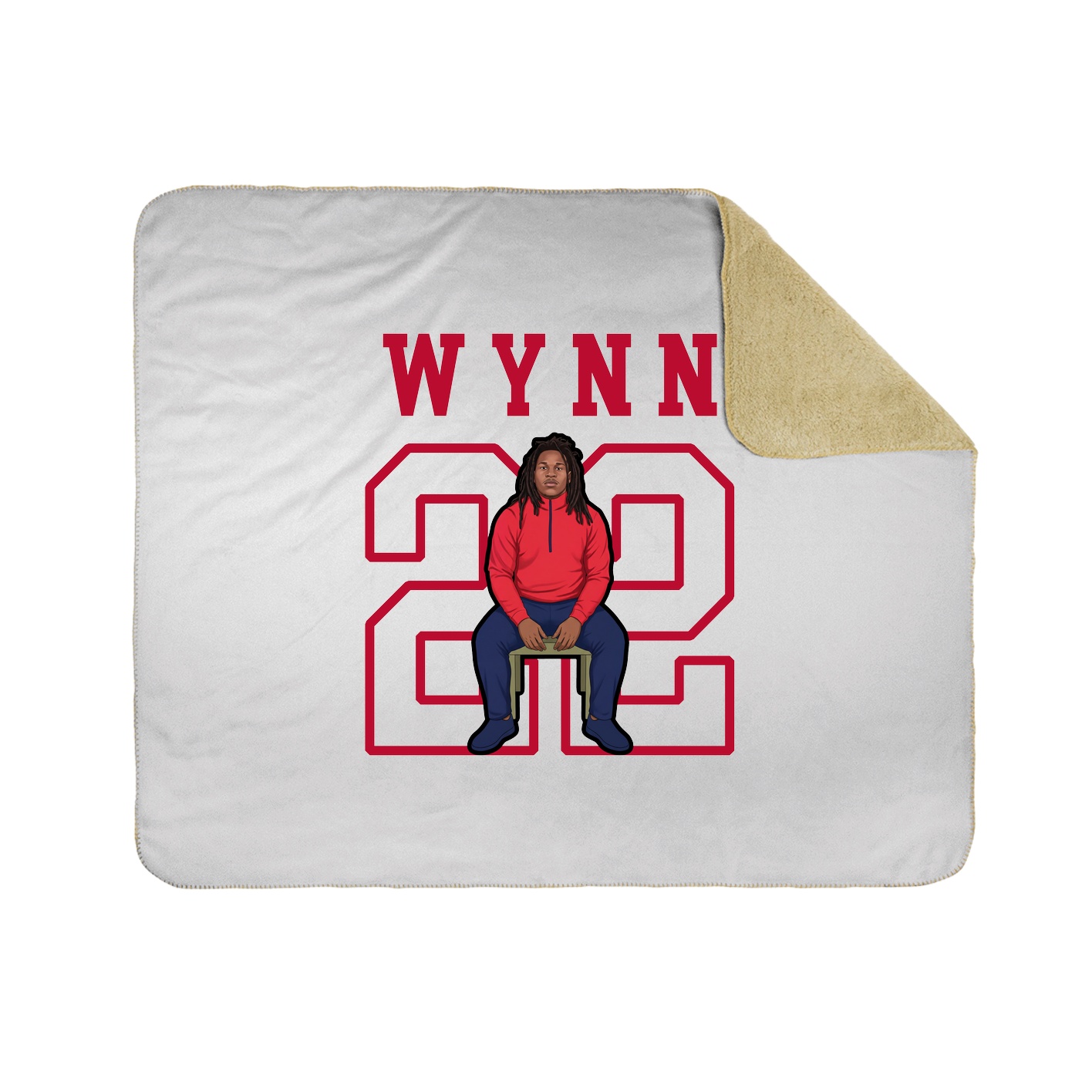 Throw Blanket — Shirsey in White