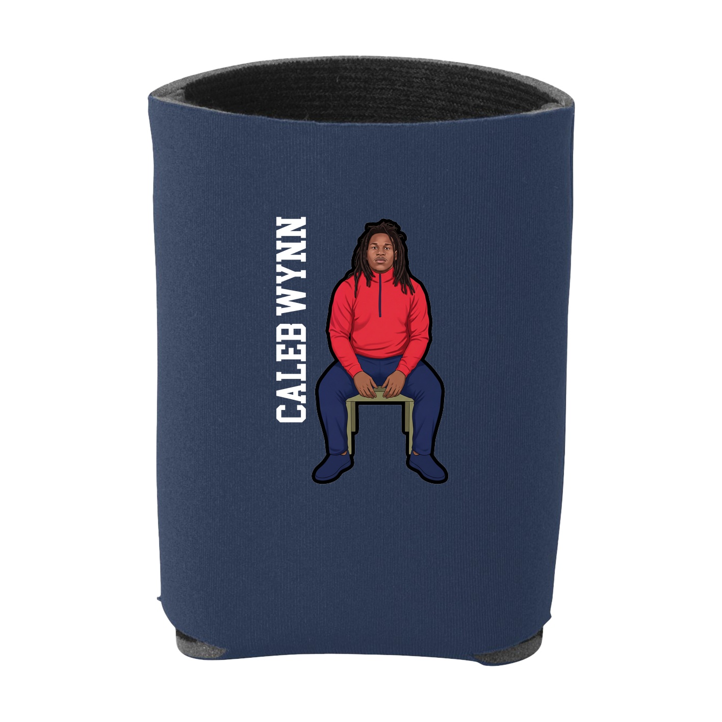 Can Holder — Name Vertical in Navy