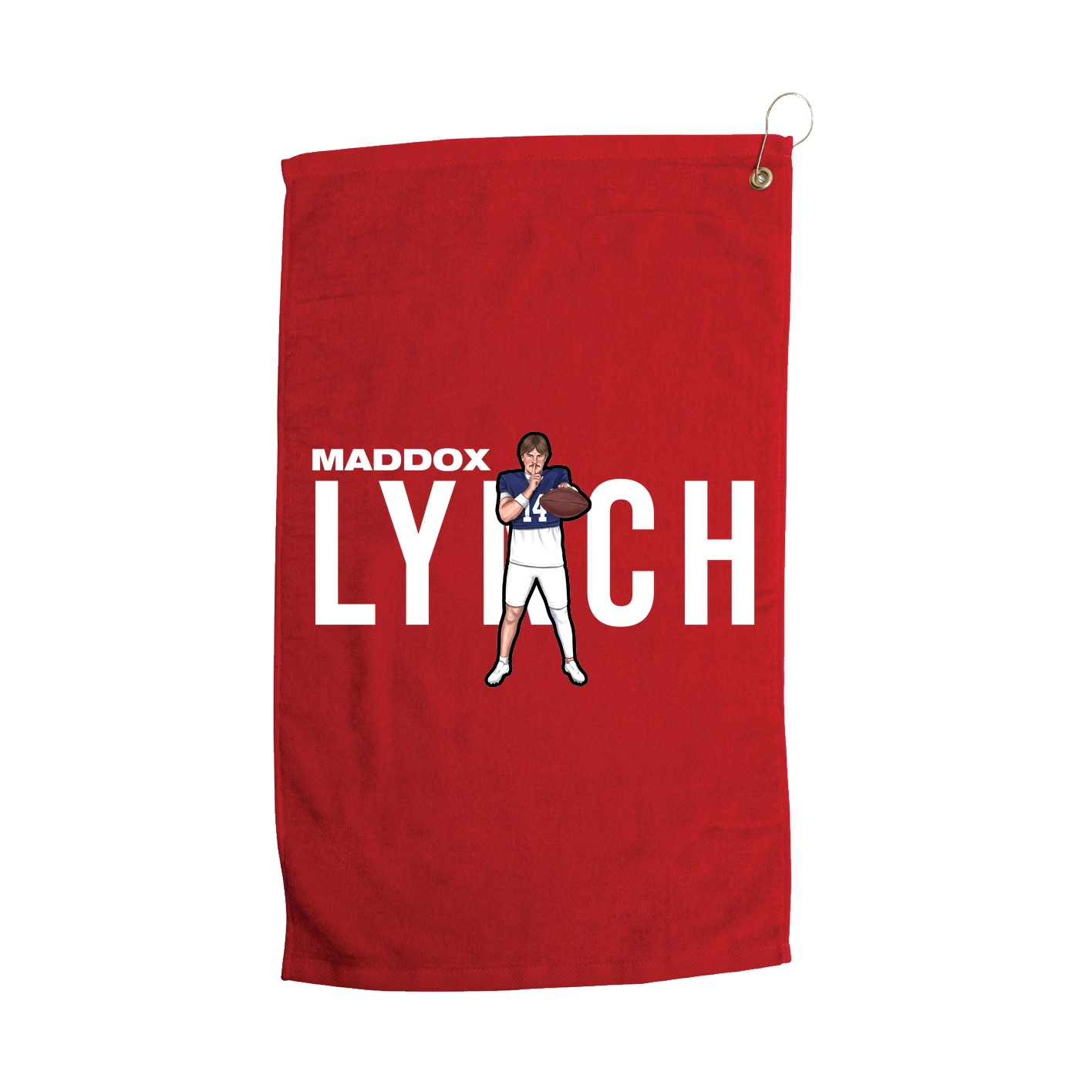 Golf Towel — Player Name in Red