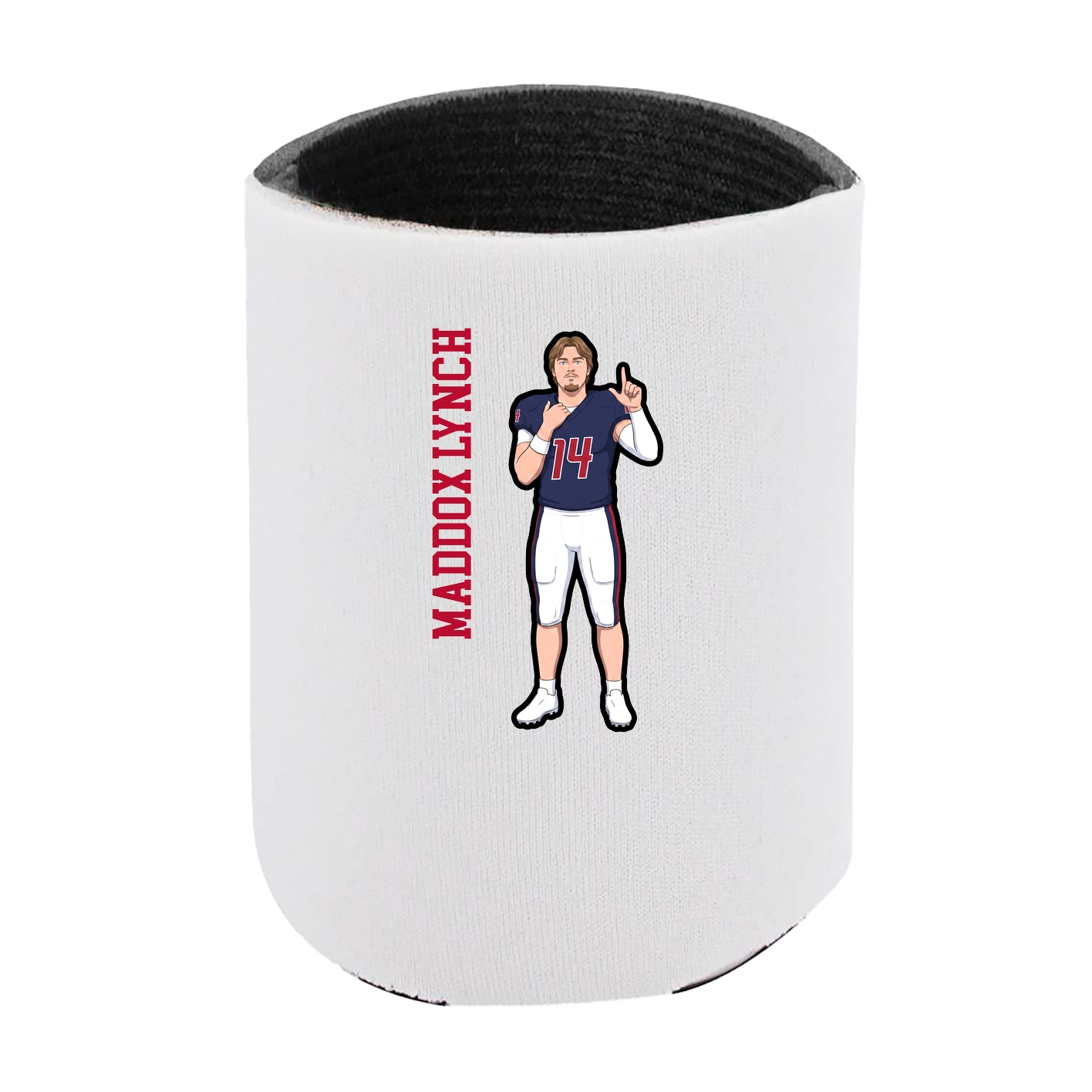 Can Holder — Name Vertical in White