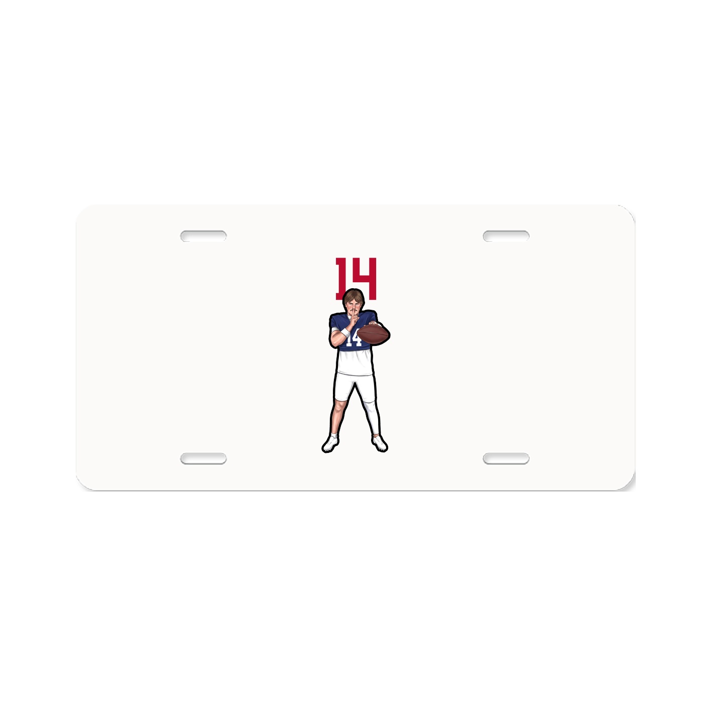 License Plate — Number Top in Classic