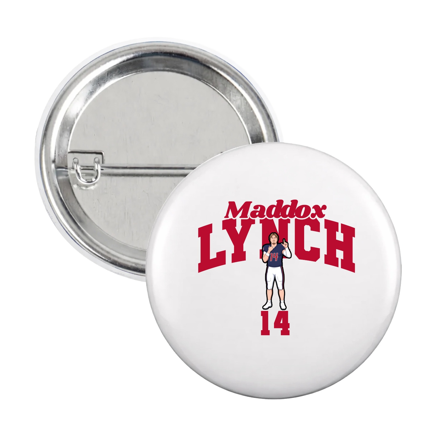 Game Day Button — Signature Arch in White
