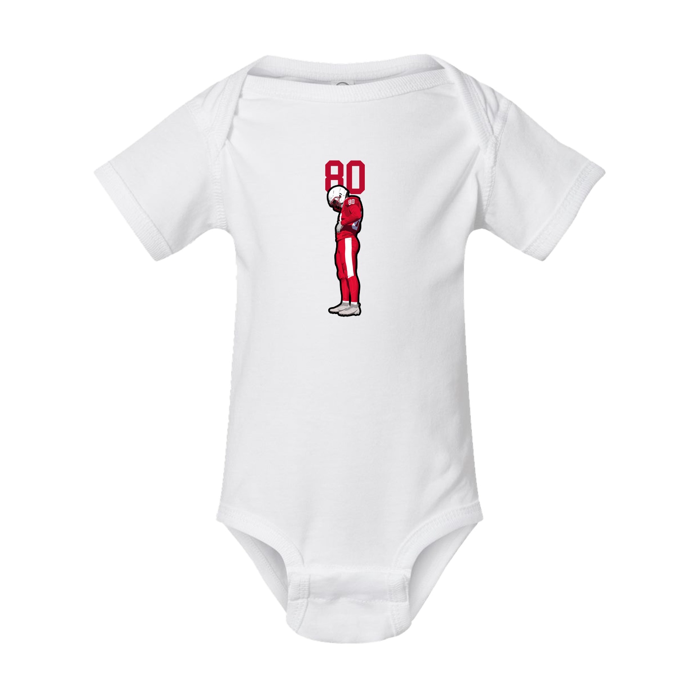 Baby Onesie — Number Top in White