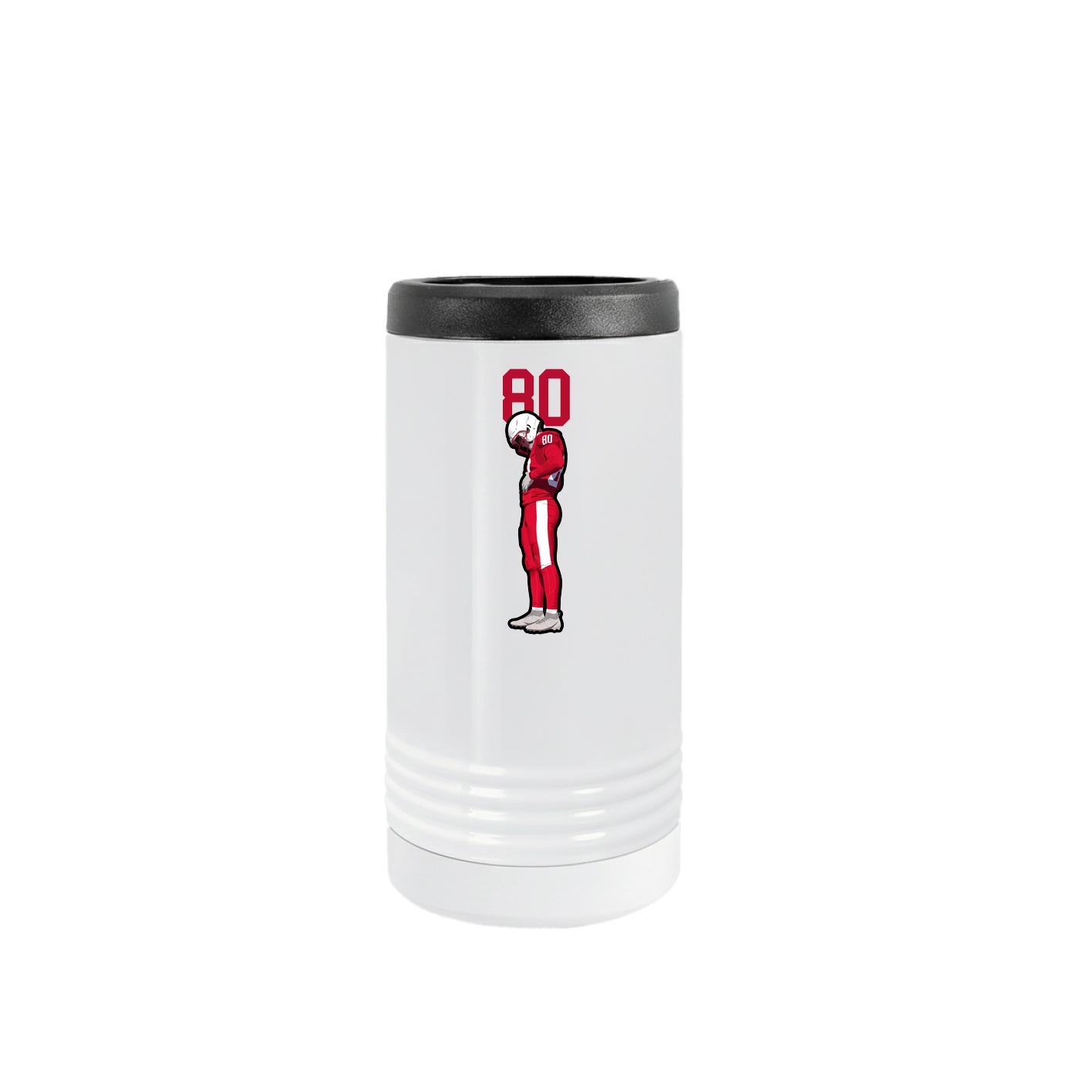 Slim Beverage Holder — Number Top in White