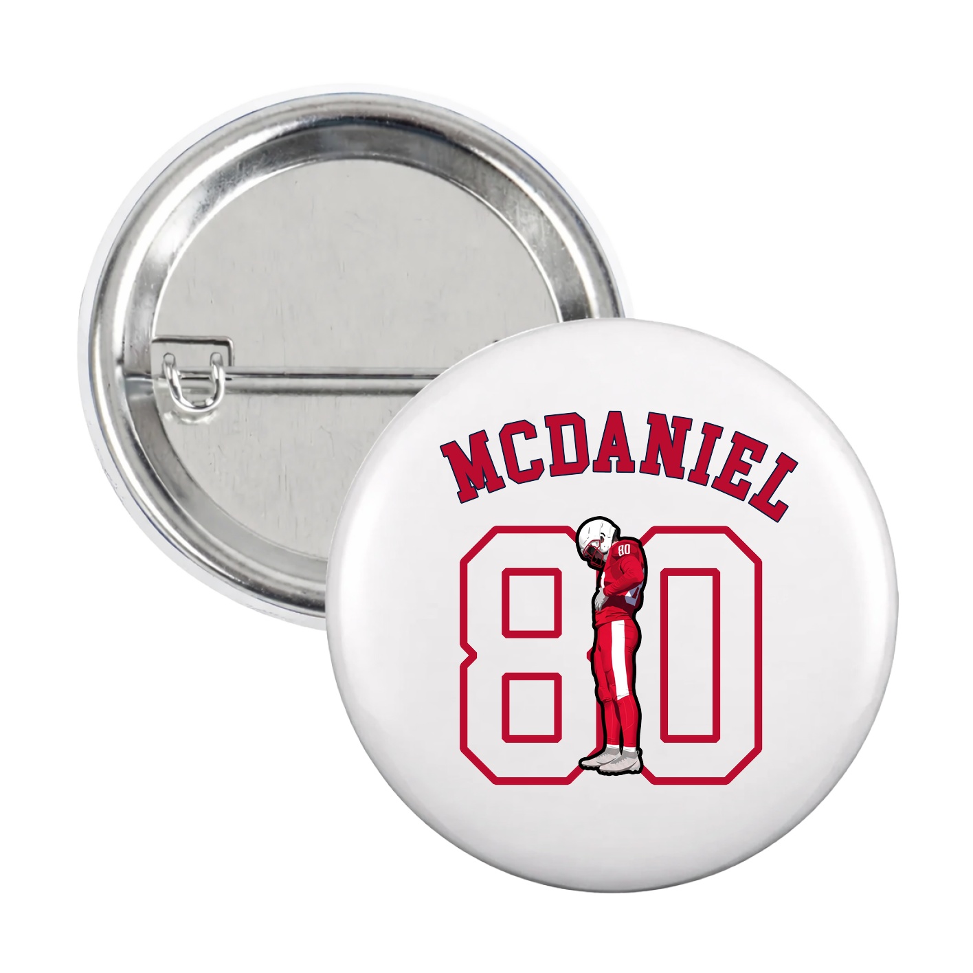 Game Day Button — Shirsey Arch in White