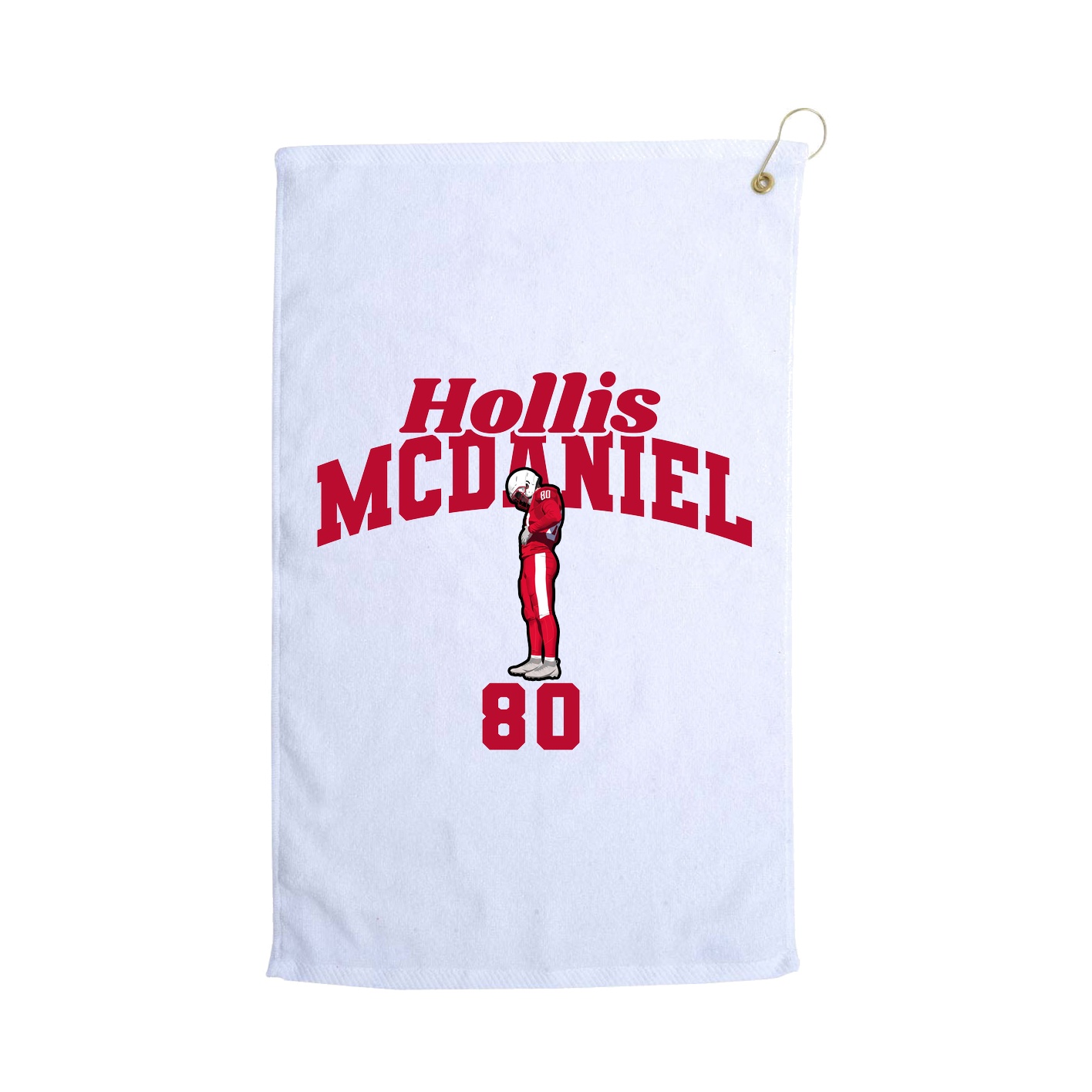 Golf Towel — Signature Arch in White