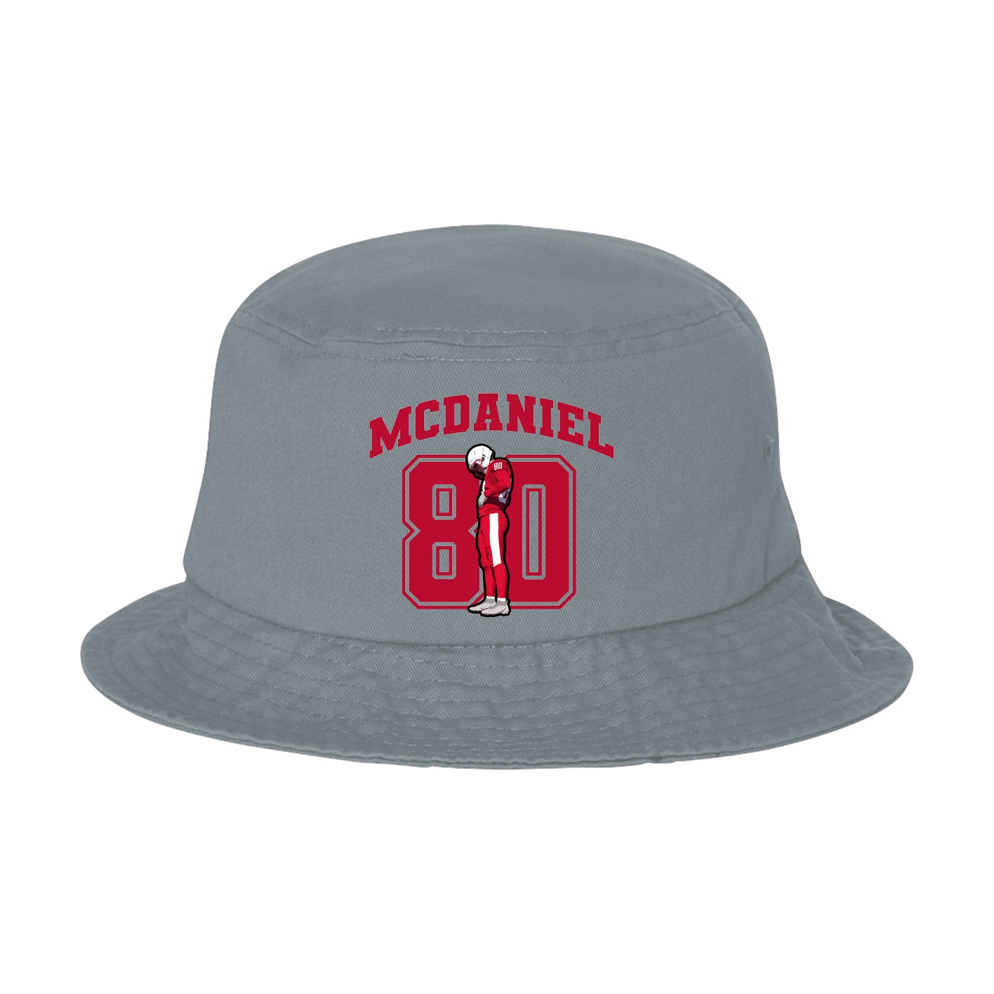 Bucket Cap — Number in Grey