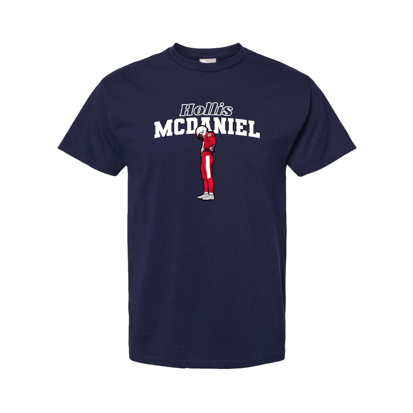 Youth Tee — Name Arch in Navy