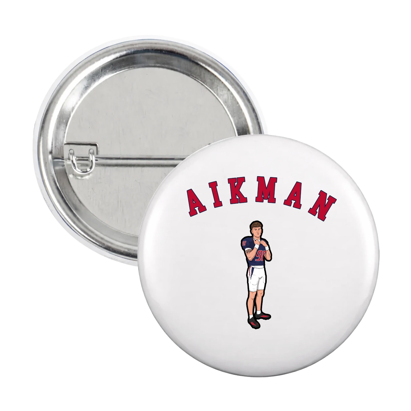 Game Day Button — Shirsey Arch in White