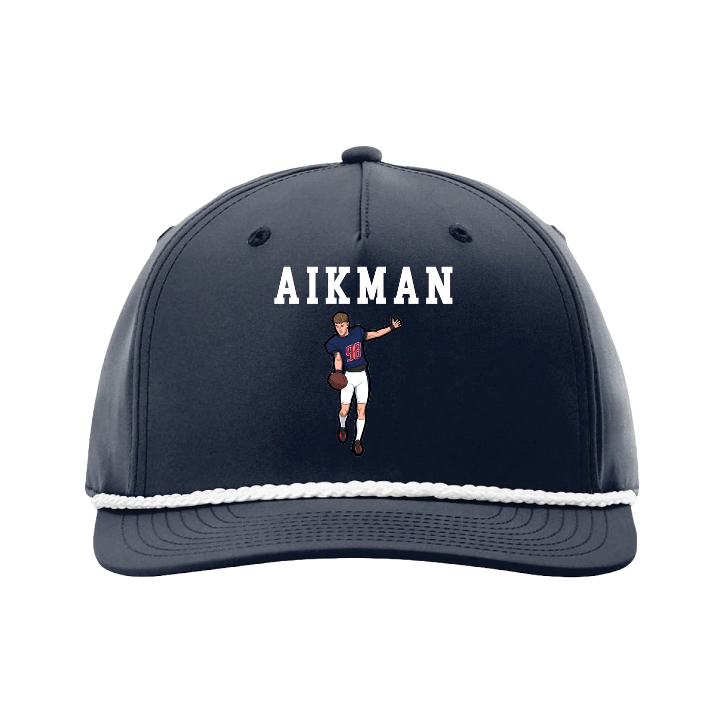 Five-Panel Classic Rope Cap — Shirsey in Navy