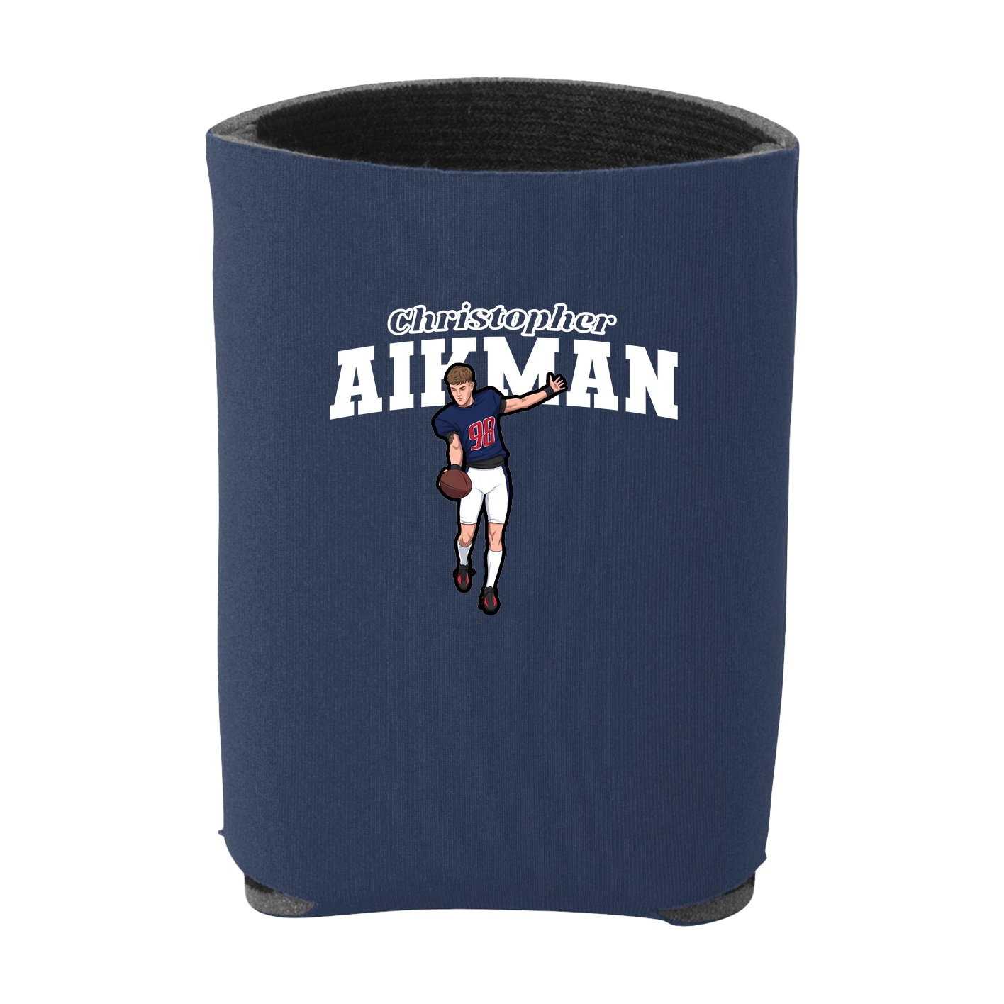 Can Holder — Name Arch in Navy