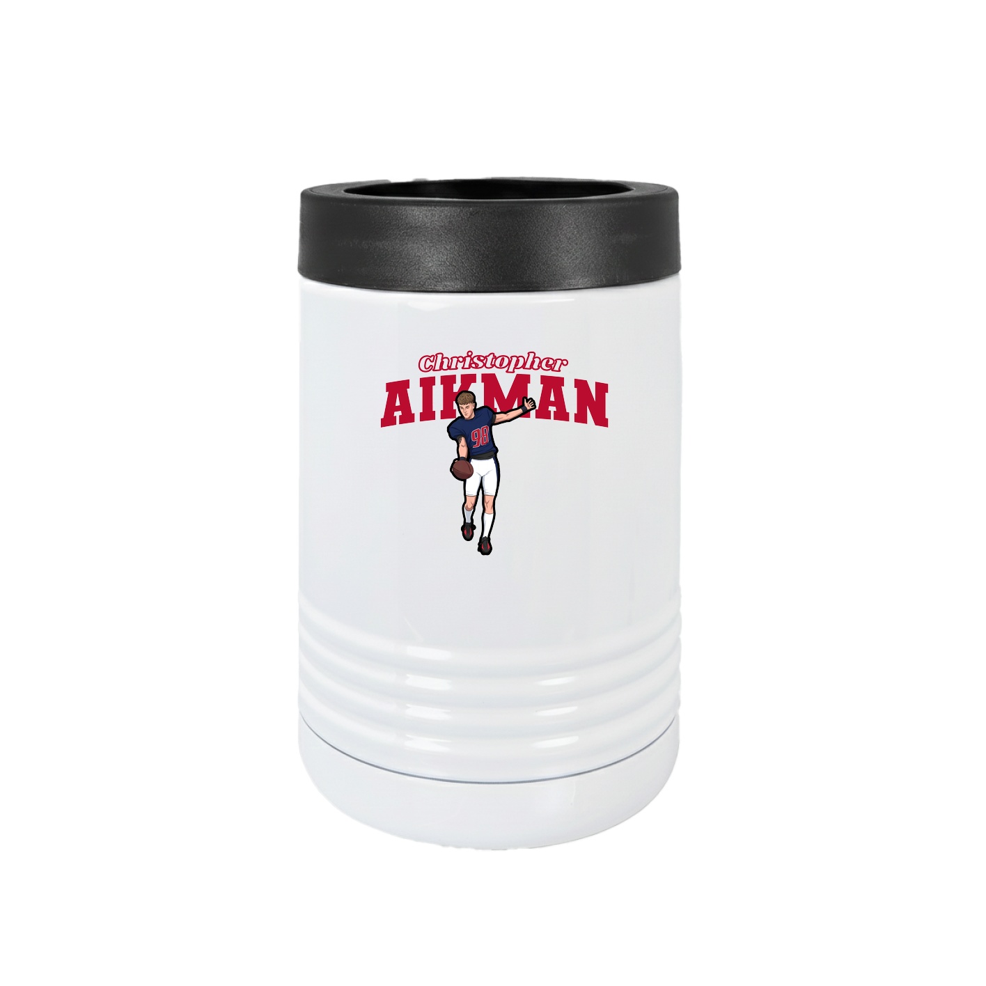 Beverage Holder — Name Arch in White