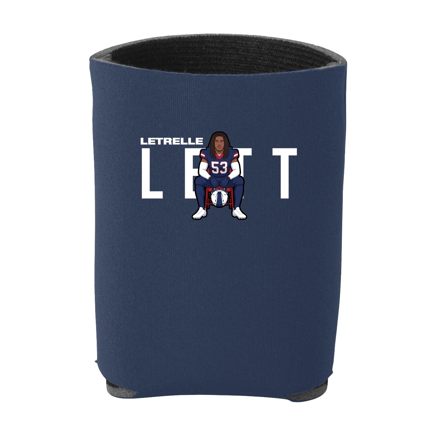 Can Holder — Player Name in Navy