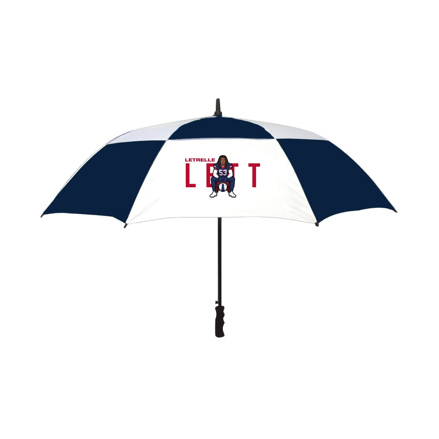 Golf Umbrella — Player Name in Navy