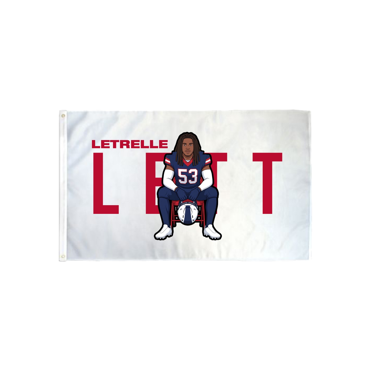 3x5 Flag — Player Name in Classic