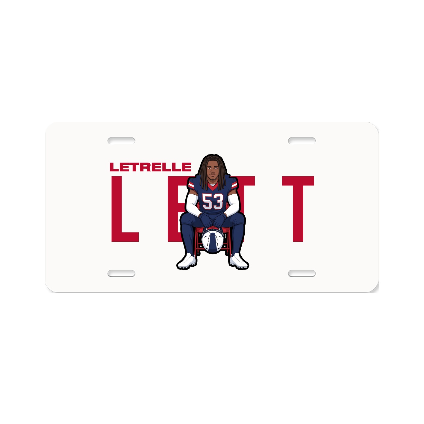 License Plate — Player Name in Classic