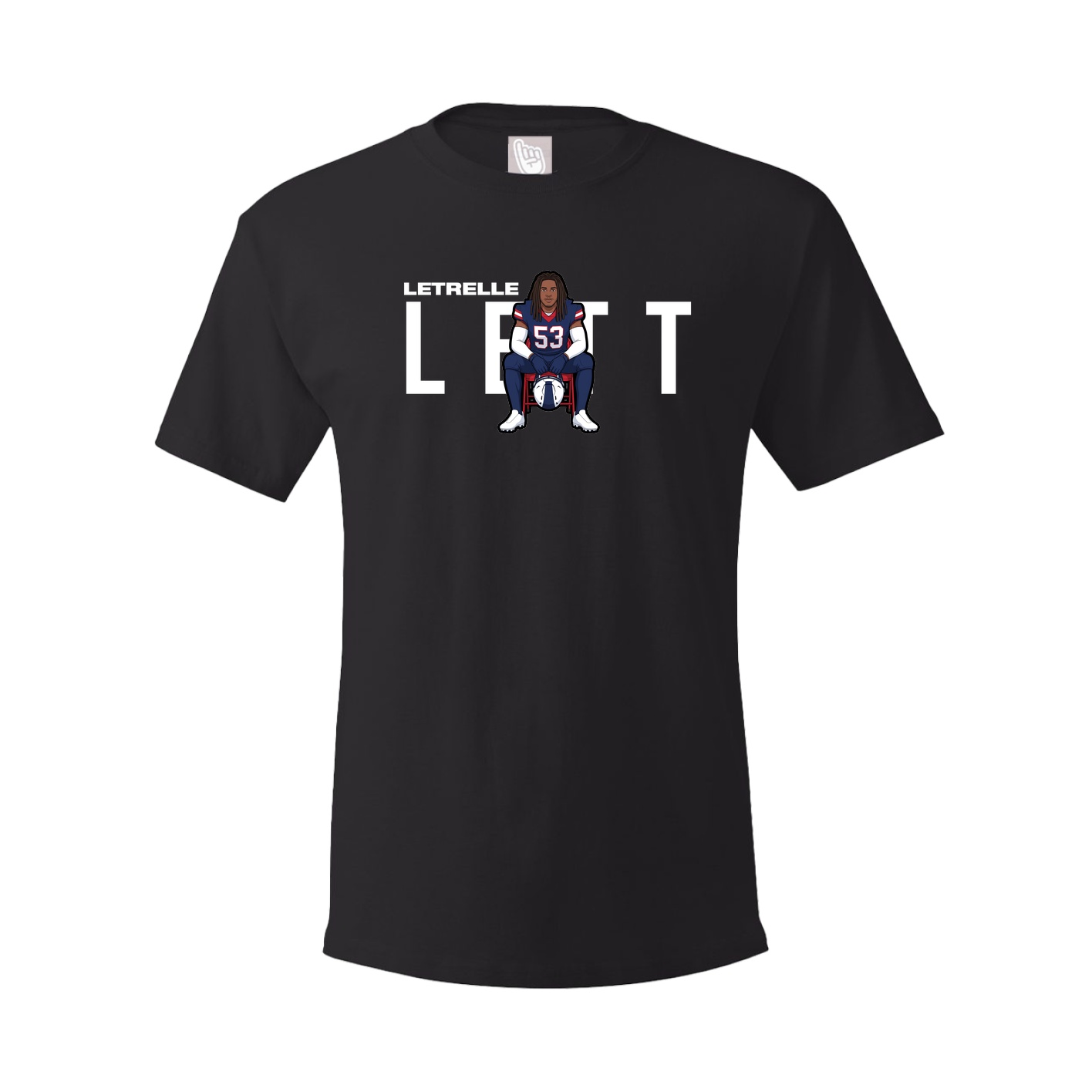 Youth Tee — Player Name in Black