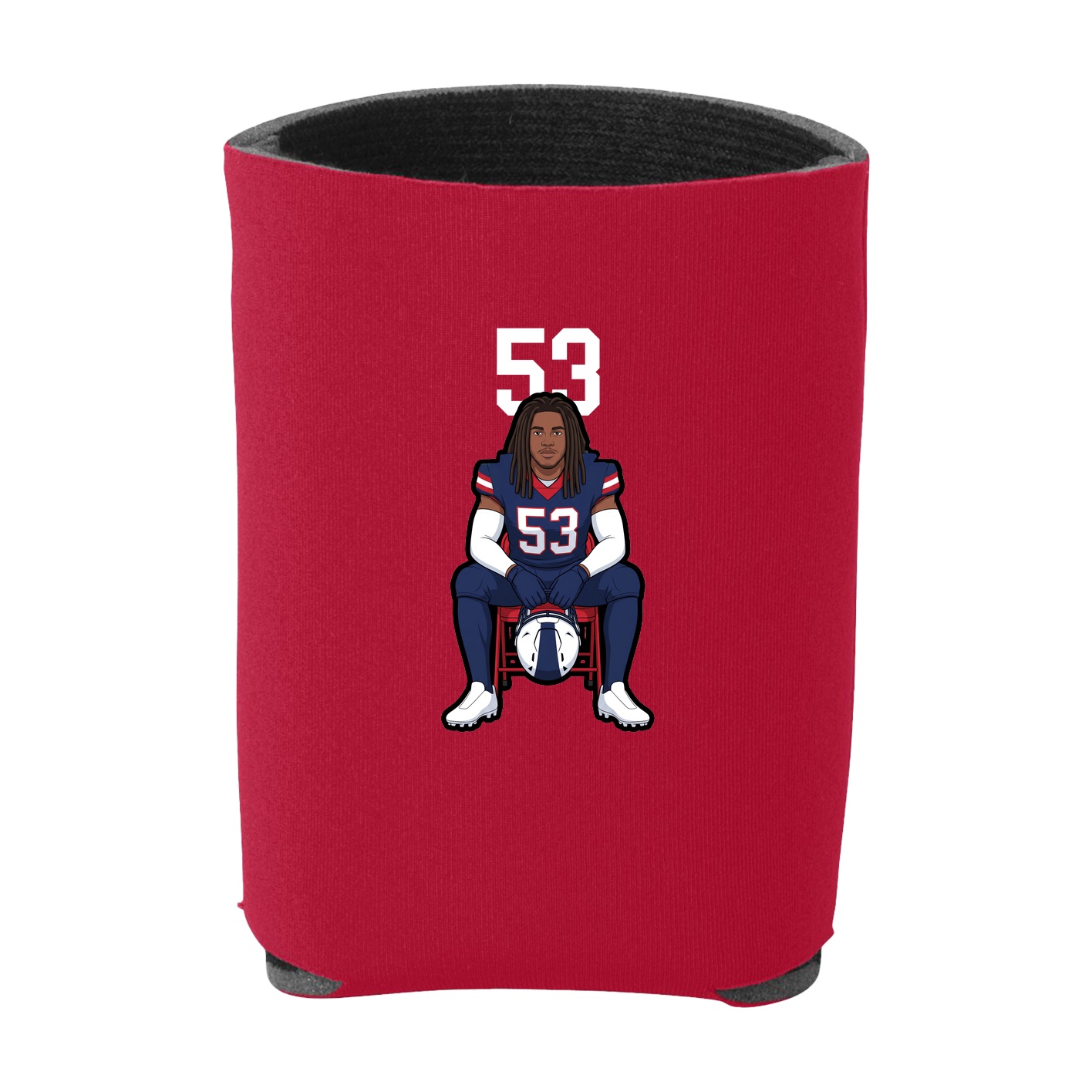 Can Holder — Number Top in Red