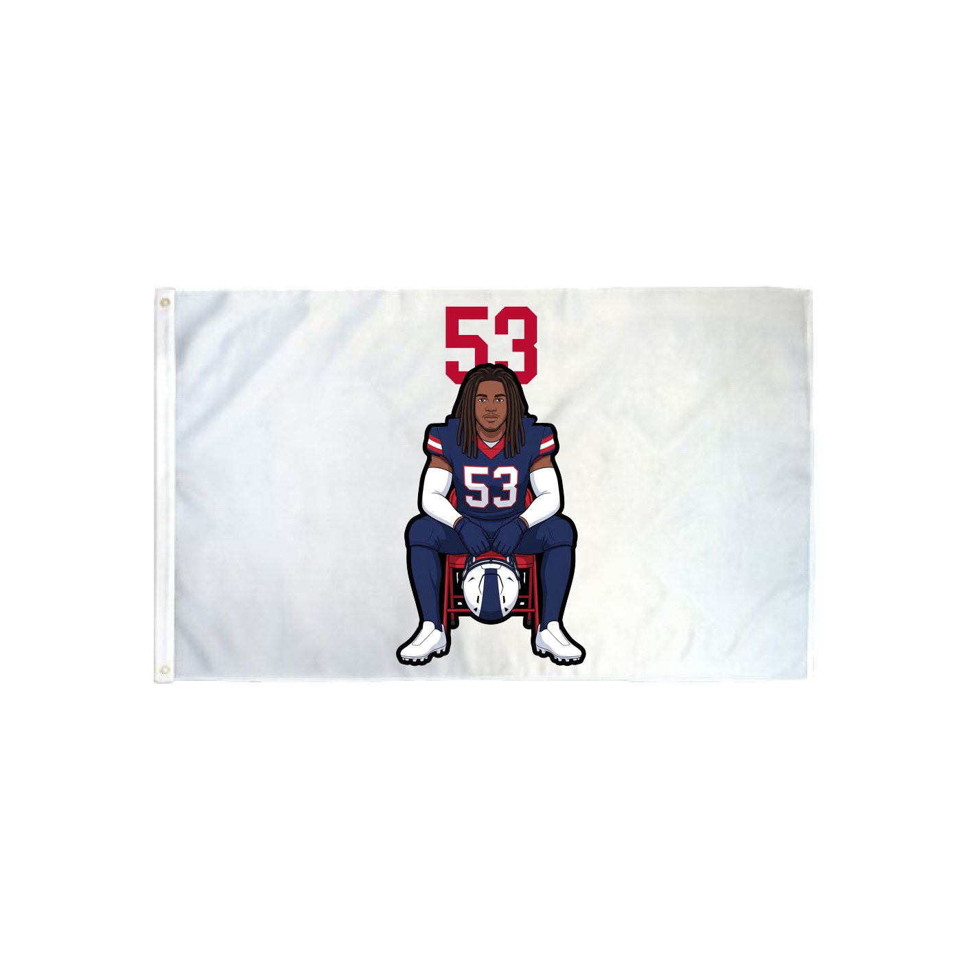 3x5 Flag — Number Top in Classic