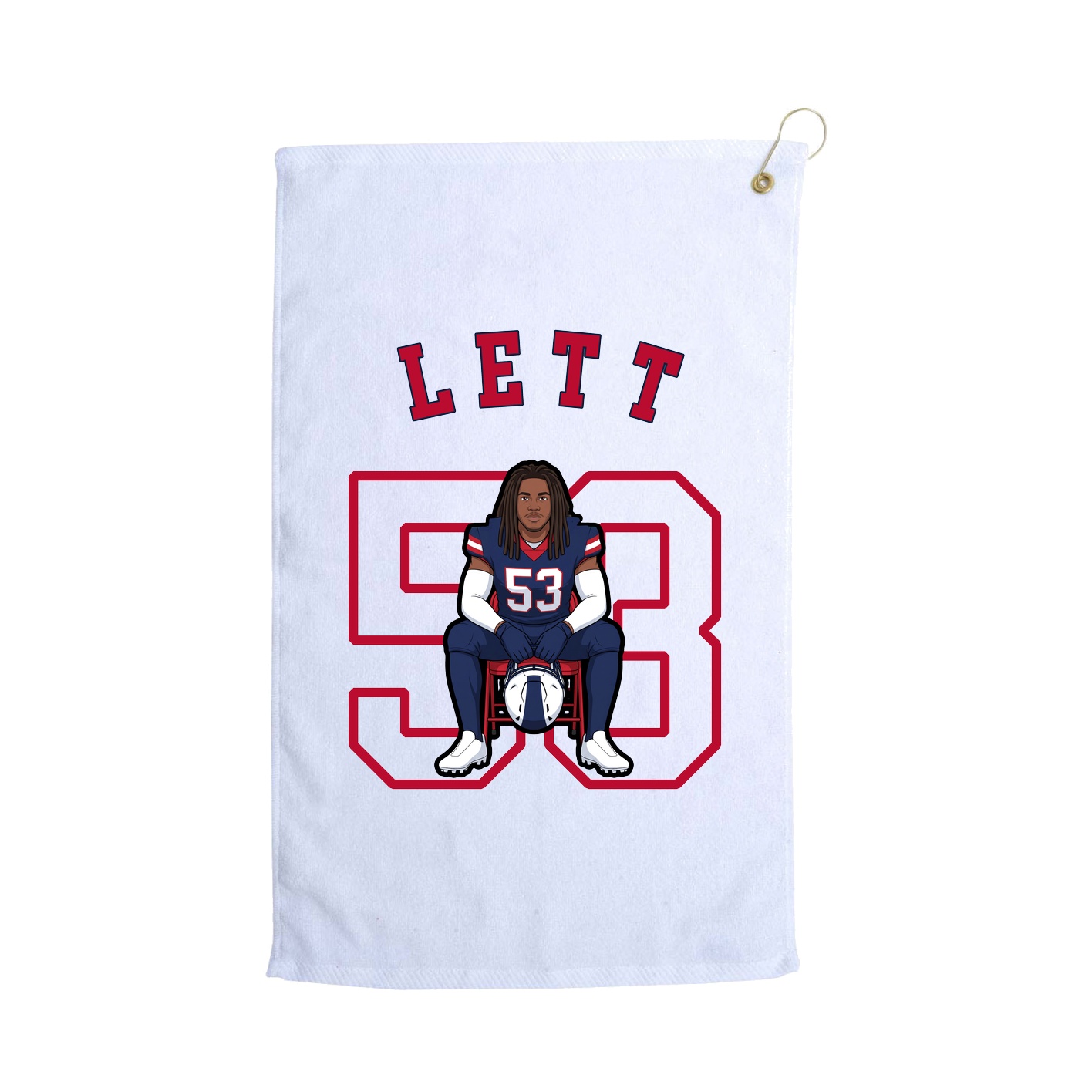 Golf Towel — Shirsey Arch in White