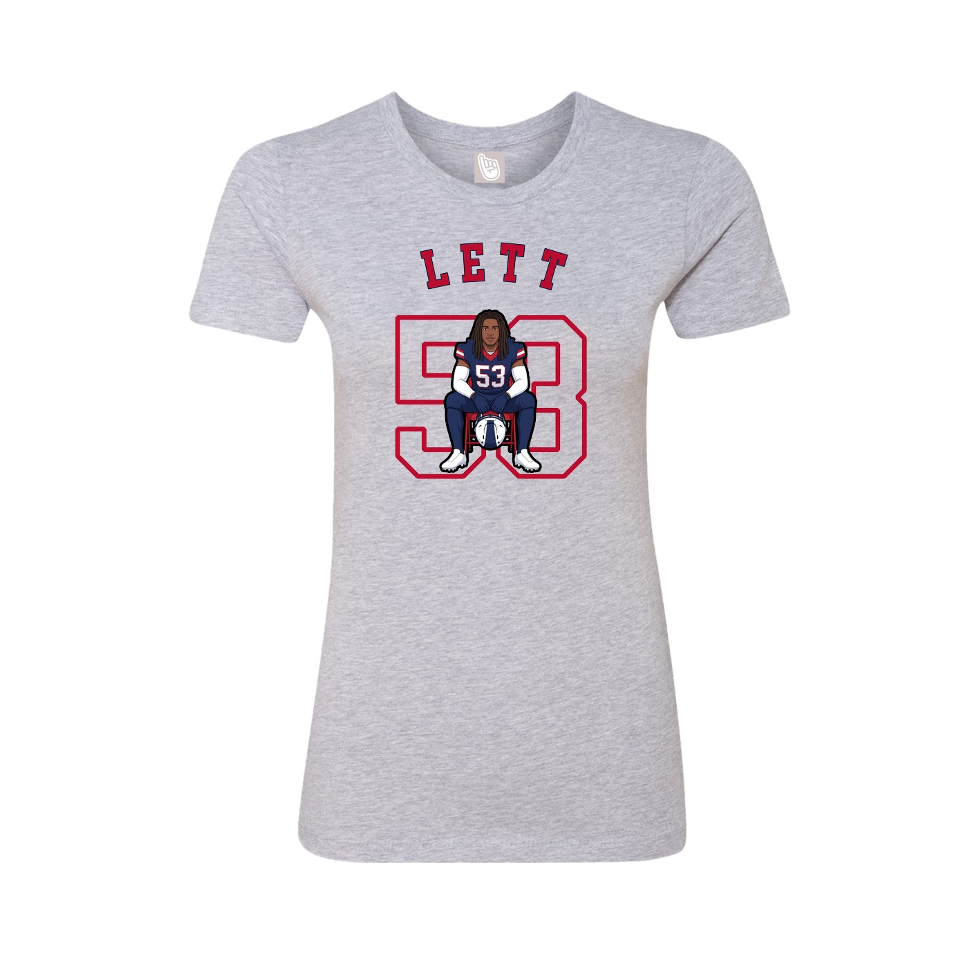 Fitted Women's Tee — Shirsey Arch in Grey