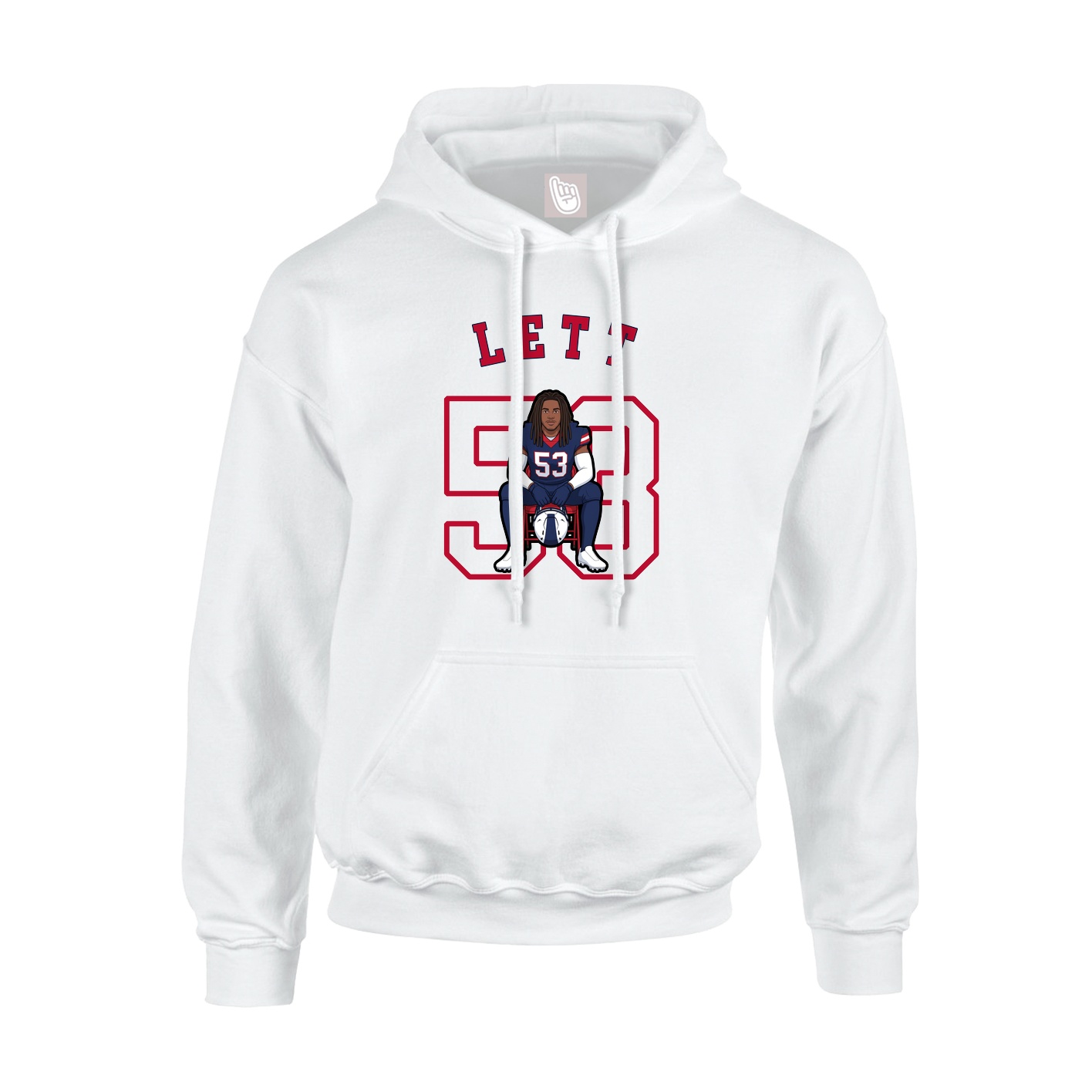 Hoodie — Shirsey Arch in White
