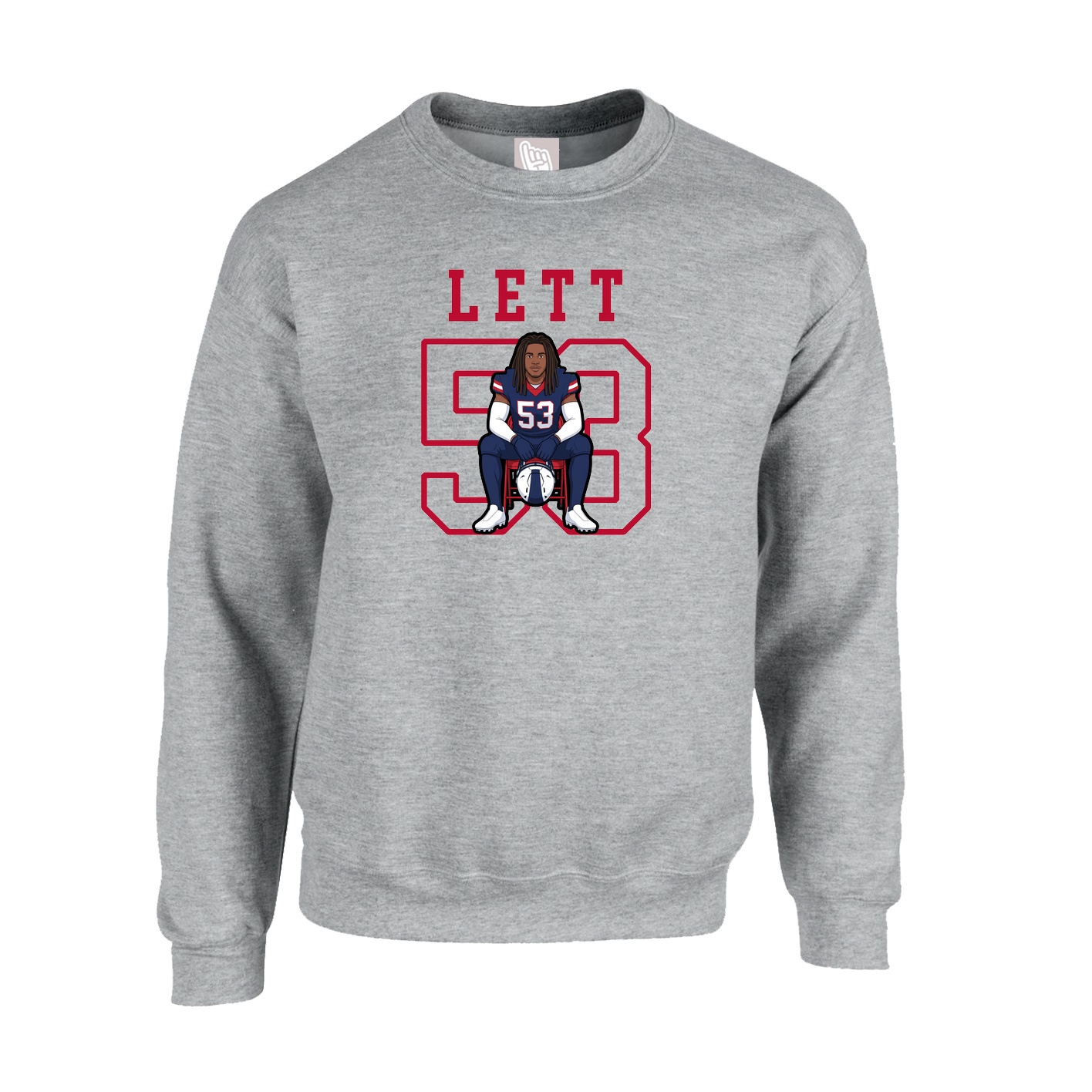 Fleece Crew — Shirsey in Grey