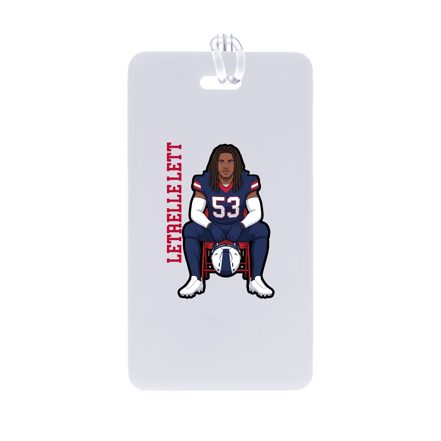 Bag Tag — Name Vertical in Classic
