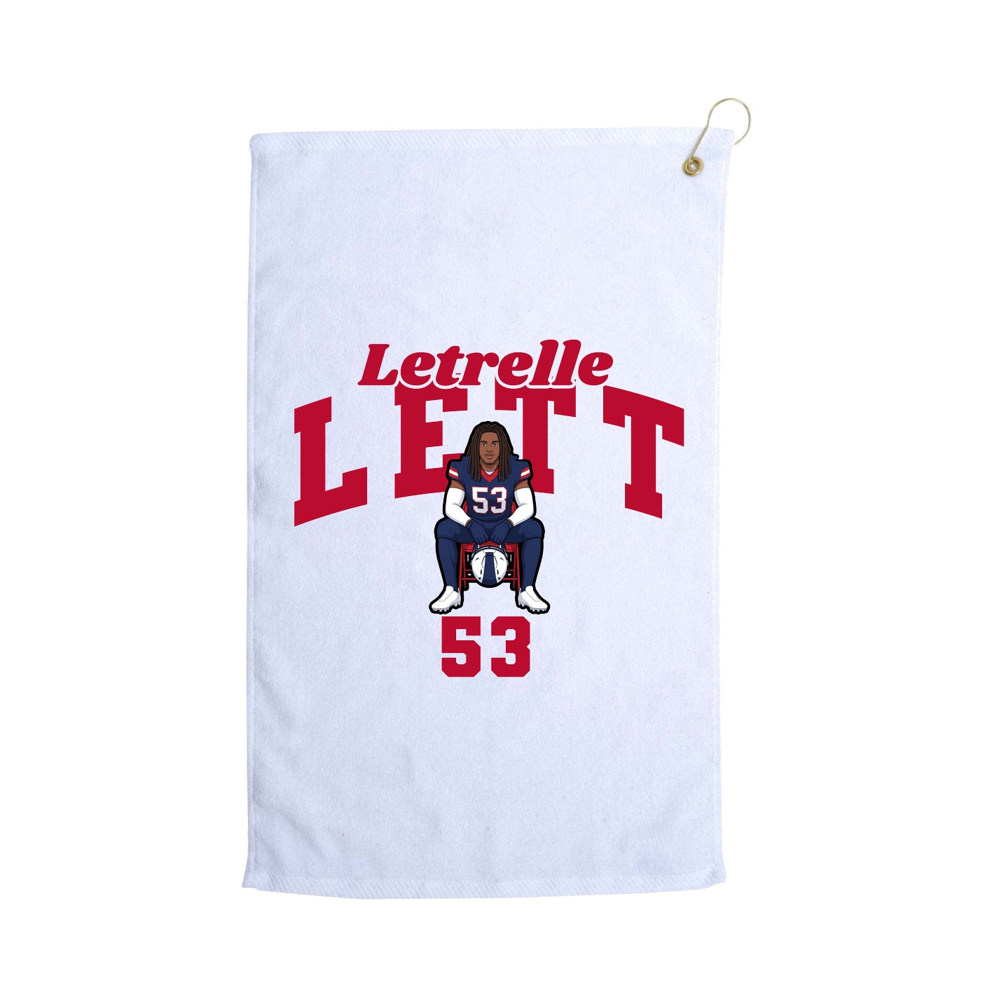 Golf Towel — Signature Arch in White