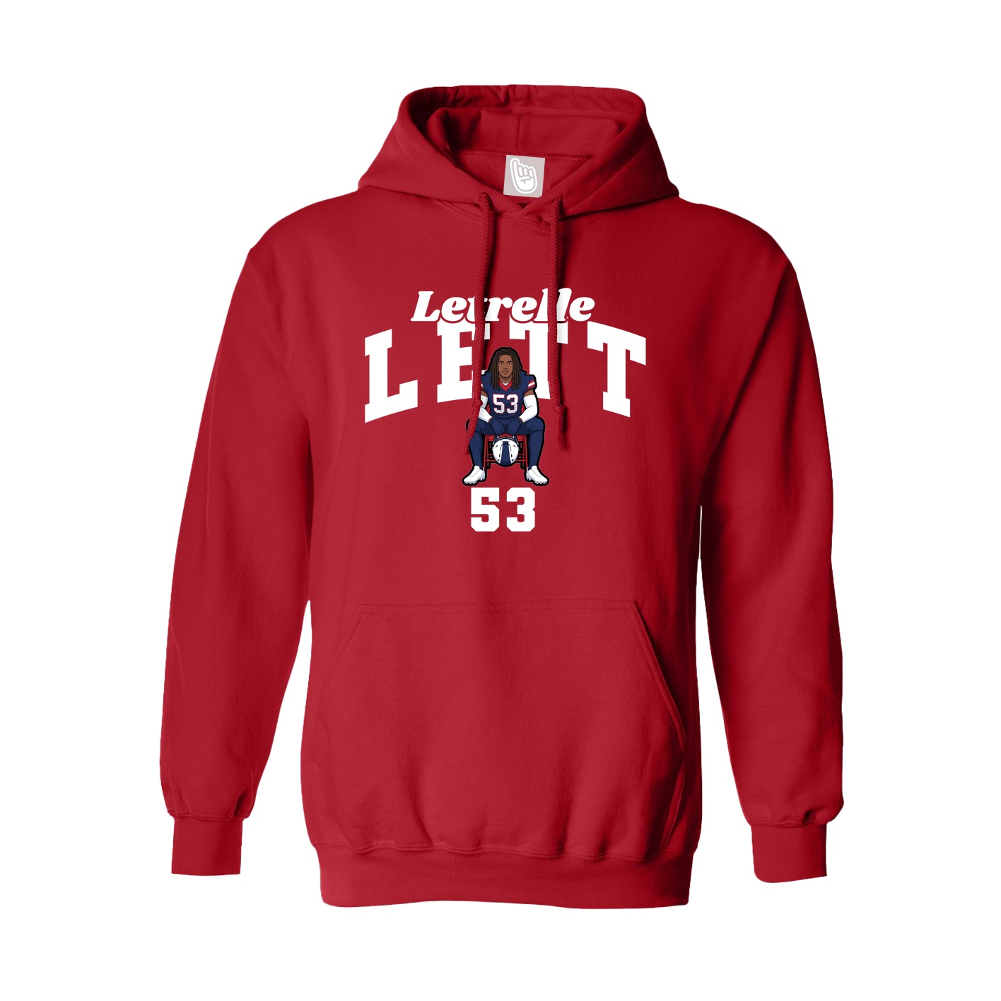 Youth Hoodie — Signature Arch in Red